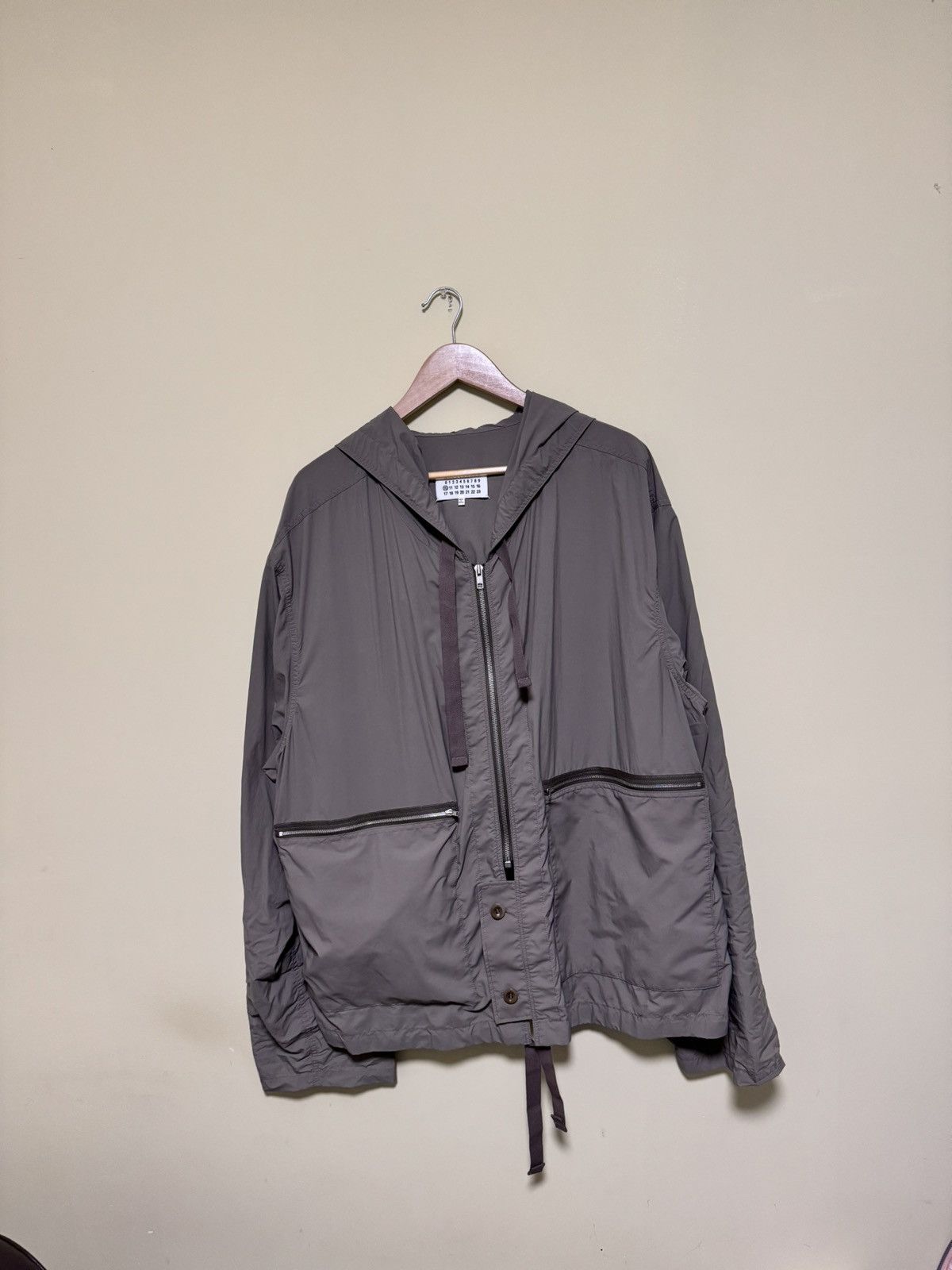 Maison Margiela Maison Margiela Taupe Recycled Nylon Sports Jacket Size US XL / EU 56 / 4 - 15 Thumbnail