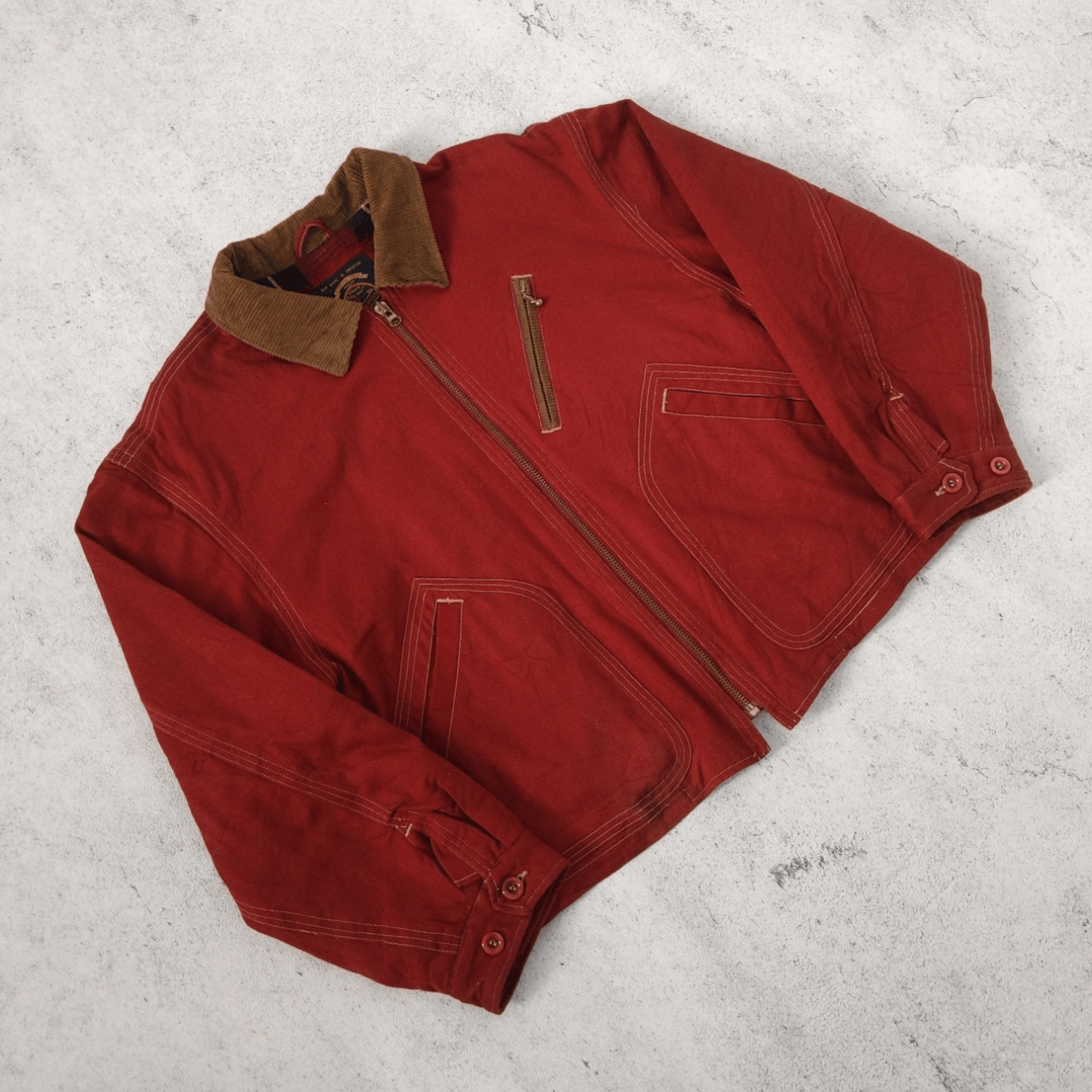 Japanese Brand Vintage Machope Jacket Salmon Size US XL / EU 56 / 4 - 14 Thumbnail