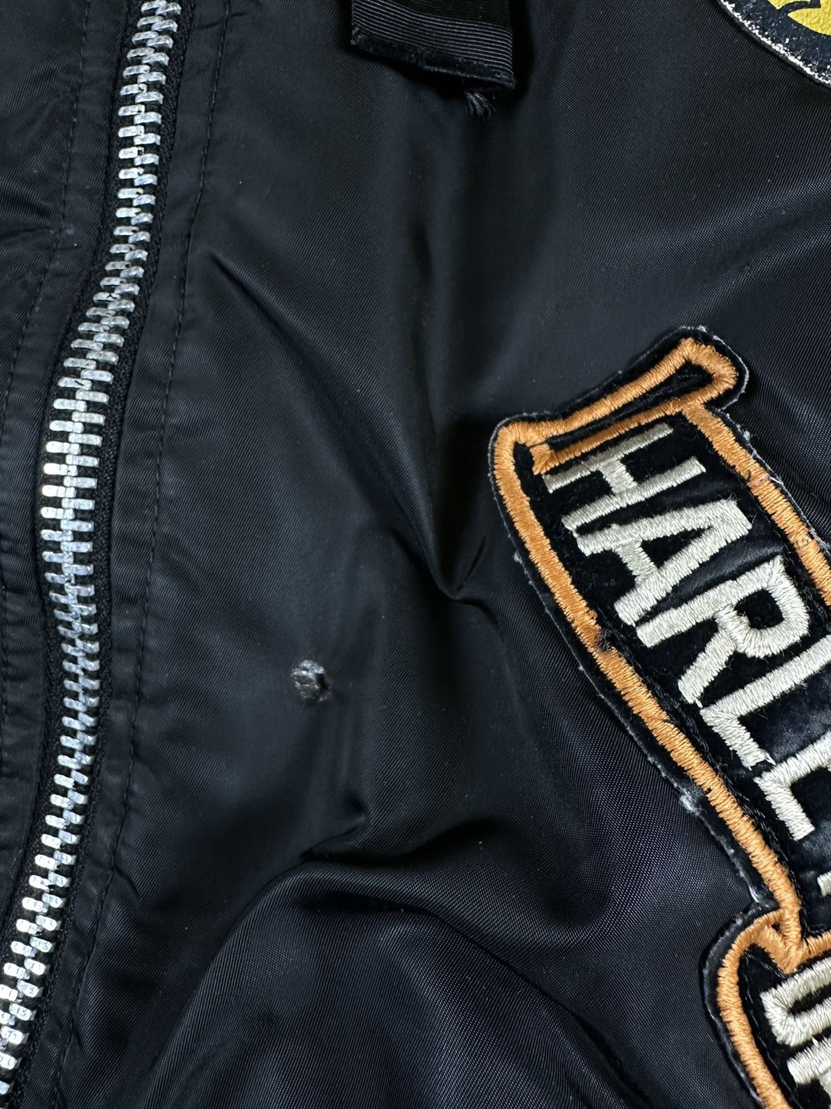 Avirex Vintage Avirex Harley Davidson MA1 Military Bomber Jacket Size US XL / EU 56 / 4 - 13 Thumbnail