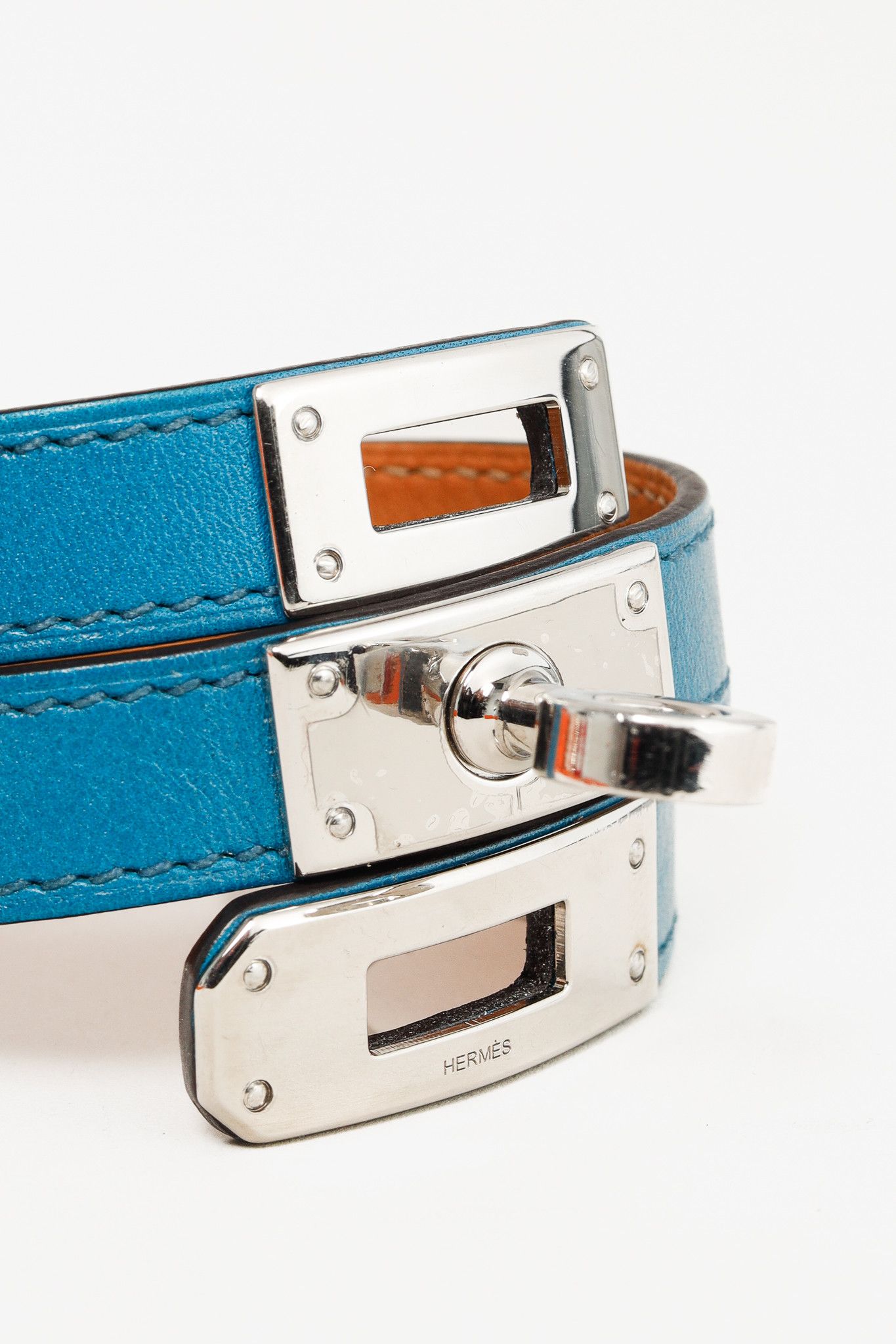 Hermes Hermes Kelly Double Tour Malachite Leather Bracelet Size ONE SIZE - 4 Thumbnail