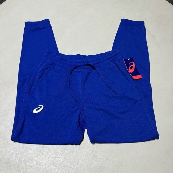 Asics NWT ASICS MEN’S FRENCH TERRY TRAINING JOGGERS ROYAL BLUE S Size US 28 / EU 44 - 2 Thumbnail
