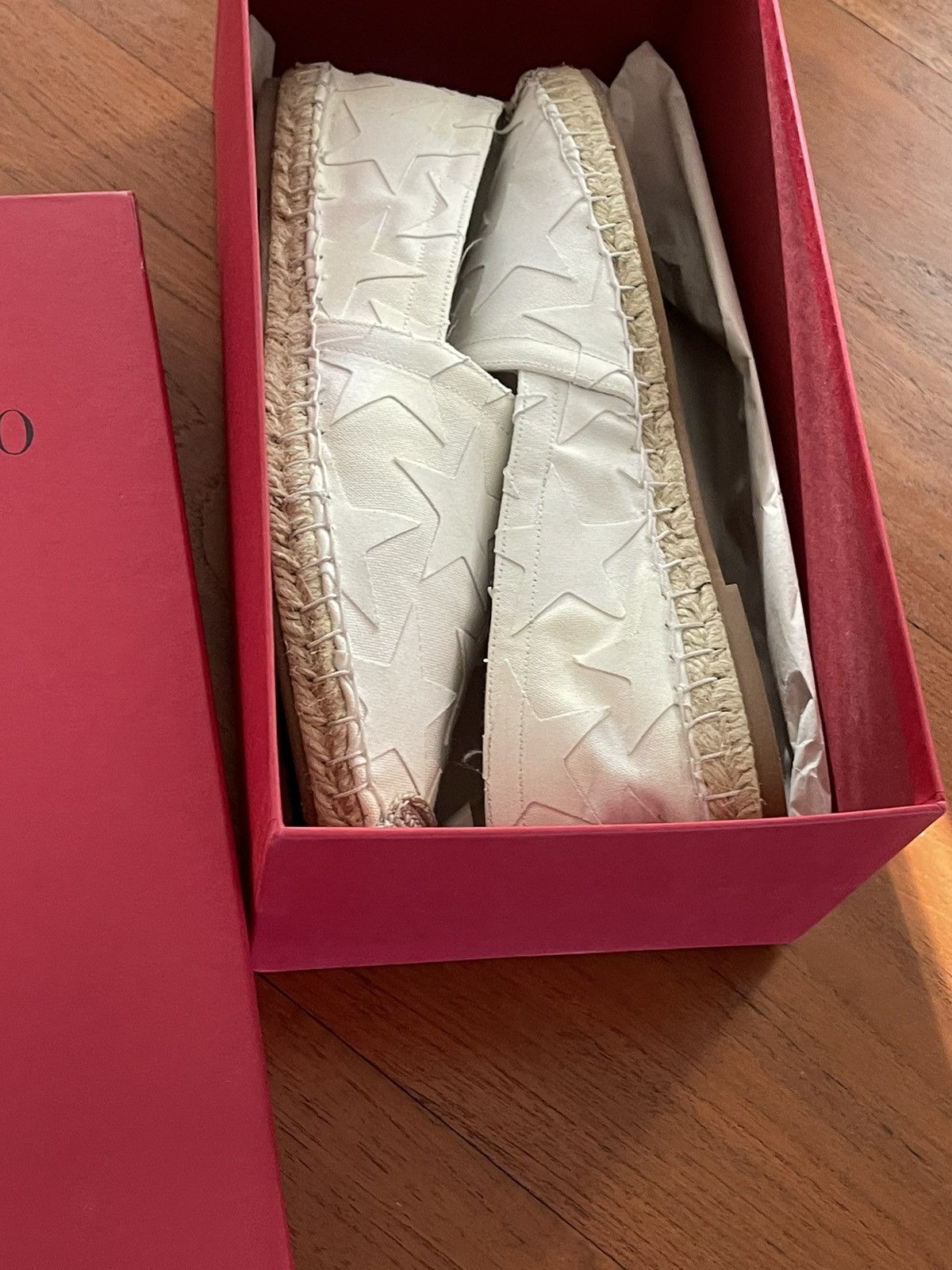 image of Valentino Garavani Womens Espadrilles 9 Shoes in White