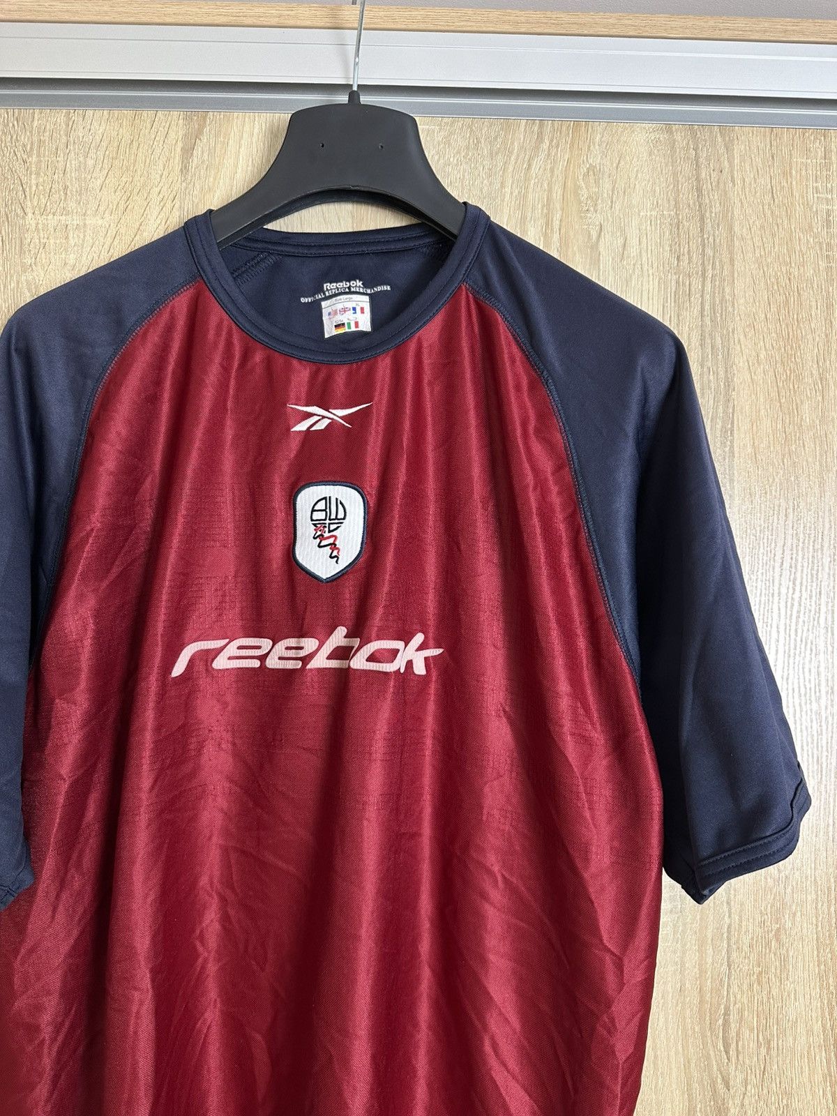 Reebok 🔥 2000s Reebok Bolton Wanderers Third Jersey T Shirt Size US L / EU 52-54 / 3 - 2 Thumbnail