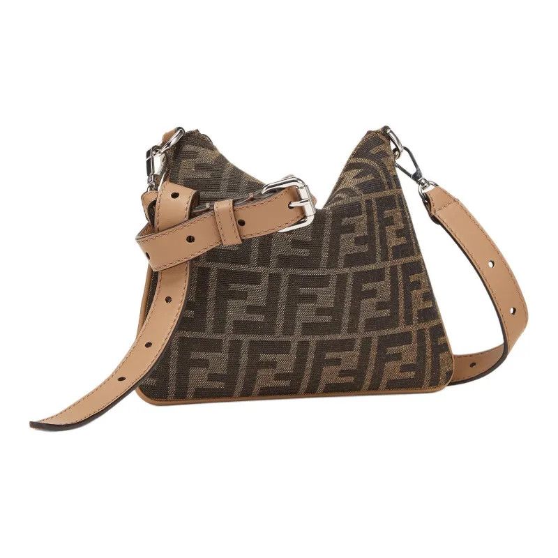 Fendi o1s1wg111224 Size: OS / FF Logo Mini Bag in Brown Size ONE SIZE - 2 Thumbnail