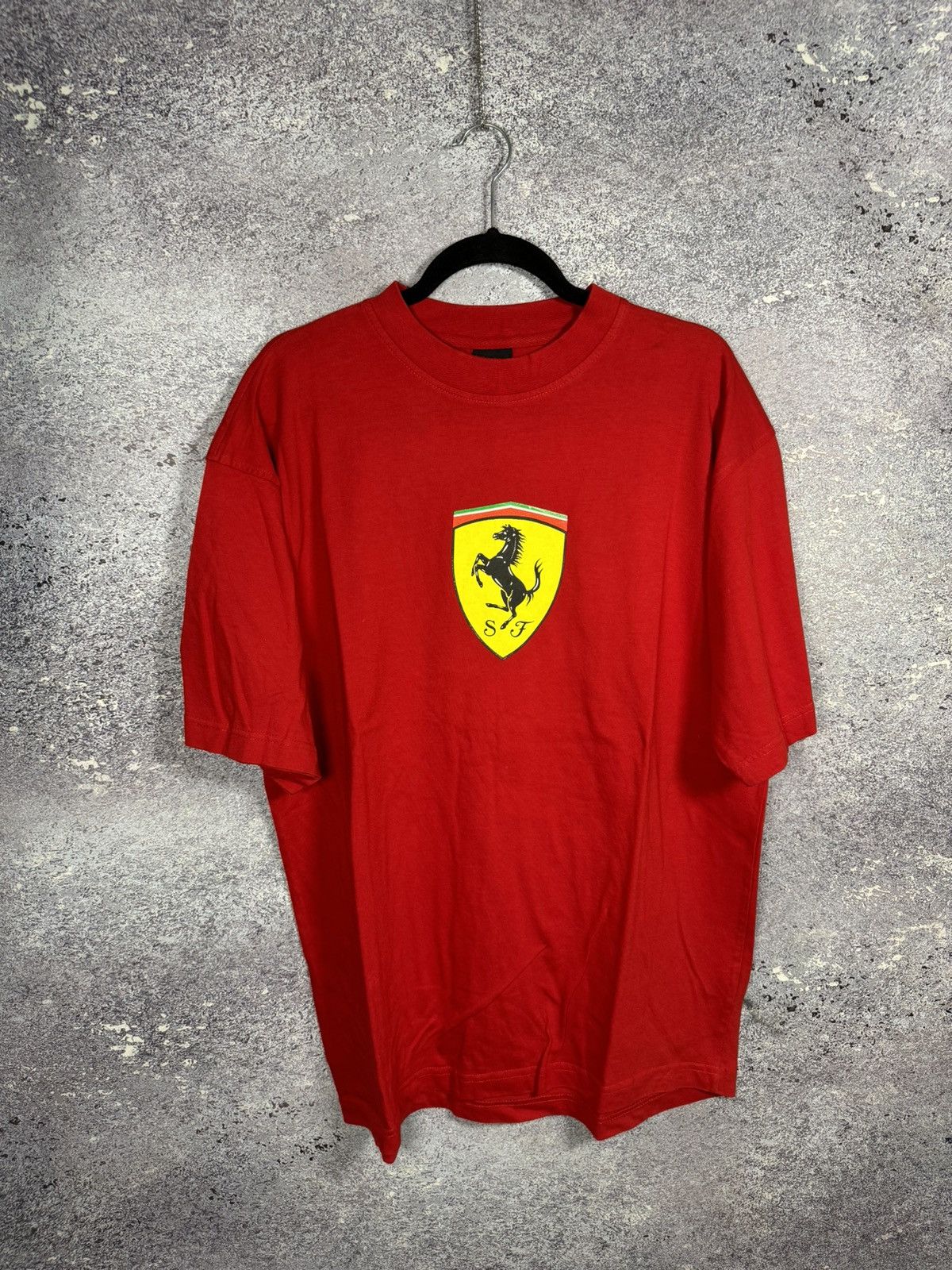 Ferrari × Vintage 00’s Vintage Ferrari Big Logo T shirt y2k XL size Size US XL / EU 56 / 4 - 1 Thumbnail