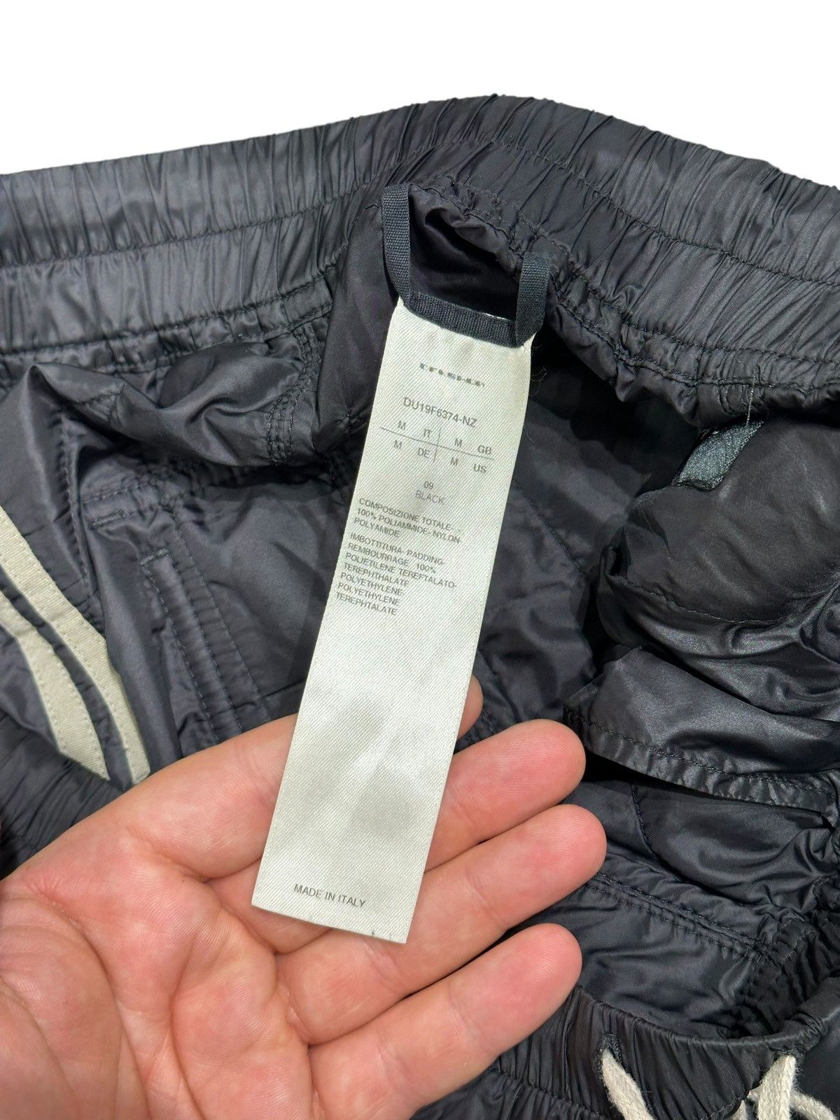Rick Owens Drkshdw Rick Owens DRKSHDW Drop Crotch Padded Pants Size M Size US 34 / EU 50 - 3 Thumbnail