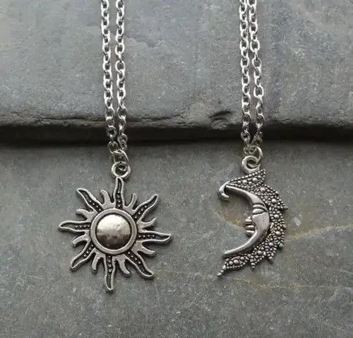 Other Sun + Moon Pendant Chain Necklace Size ONE SIZE - 1 Thumbnail