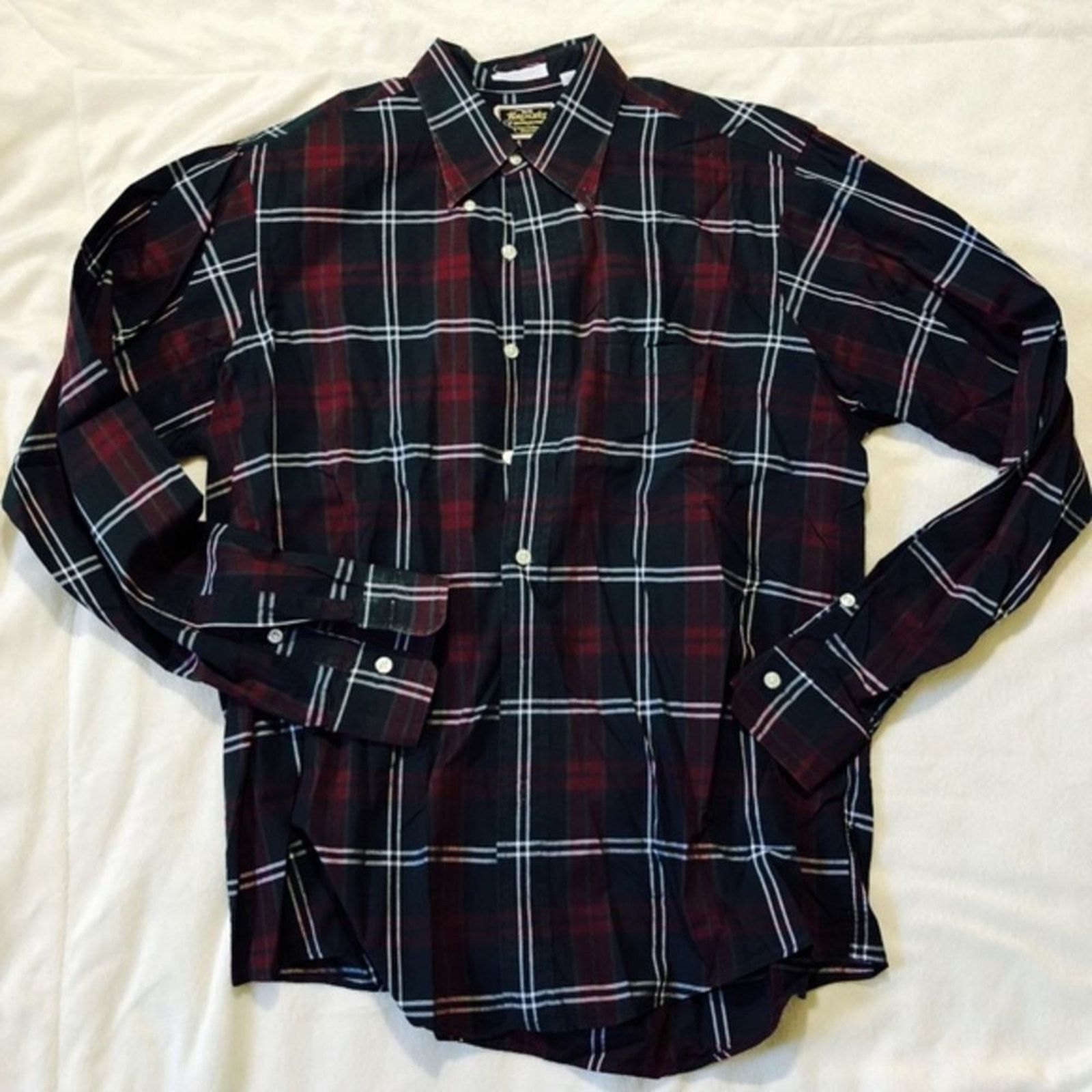 Other Britches Georgetowne Plaid Button Down Shirt | Sz L Size US L / EU 52-54 / 3 - 3 Thumbnail