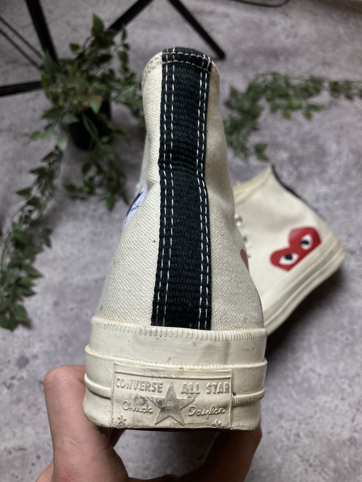 Comme des Garcons × Converse Vintage Comme des Garcons Converse Hi Top Sneakers Shoes Size US 6 / EU 39 - 4 Thumbnail