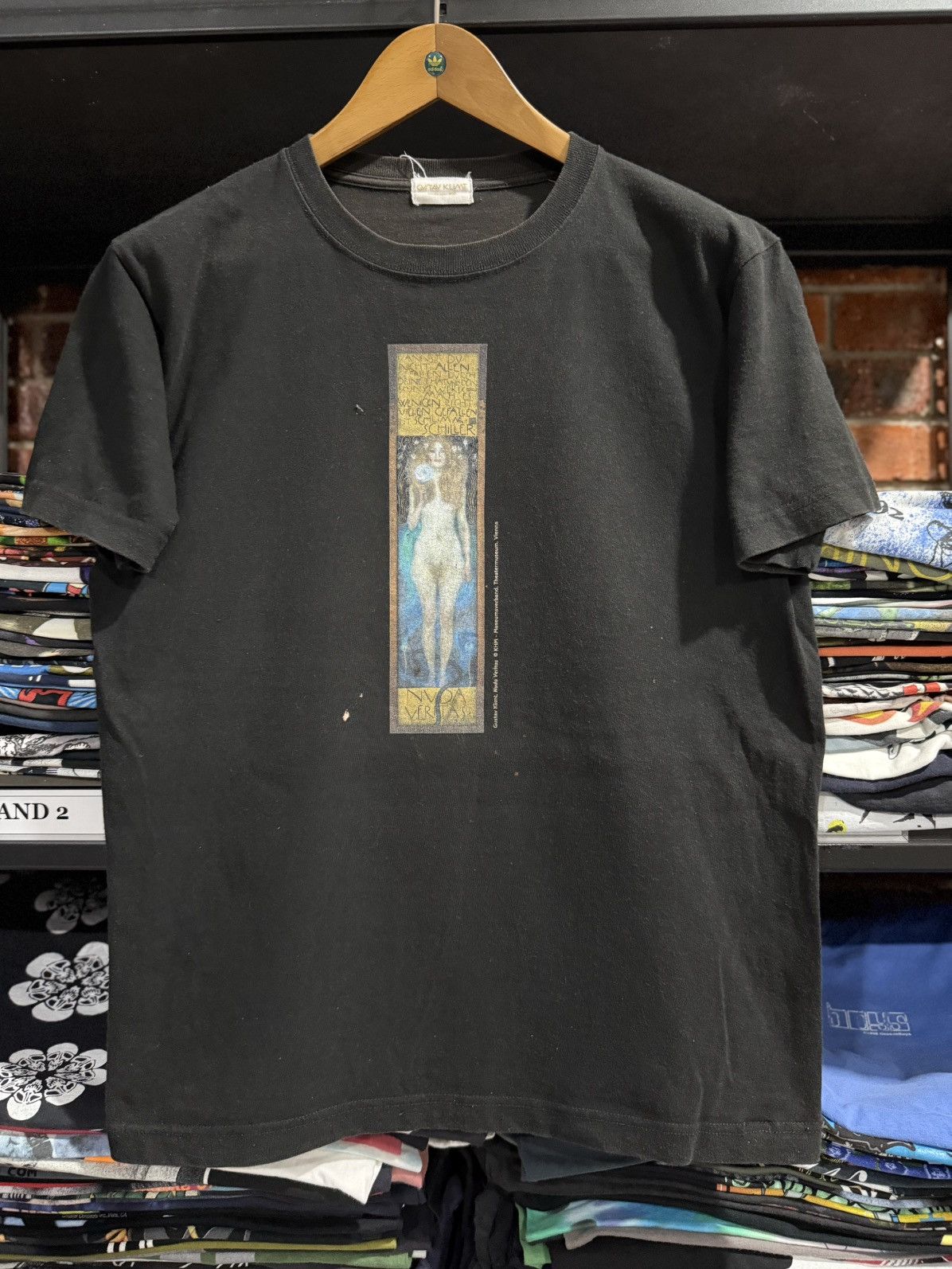 Vintage Vintage Gustav Kiimt Nuda Veritas Museum Art Japan Faded Tee Size US M / EU 48-50 / 2 - 2 Thumbnail