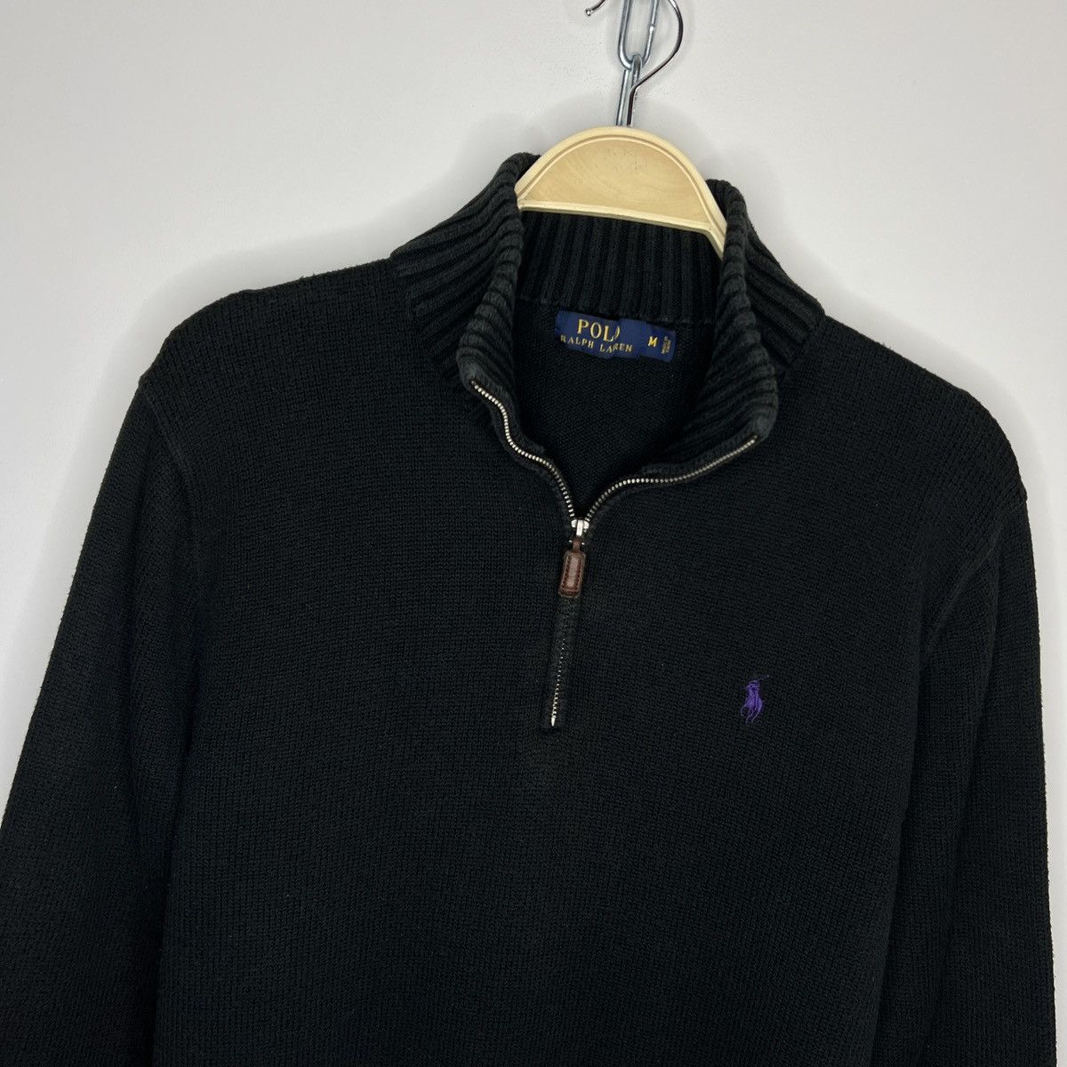 Polo Ralph Lauren Vintage Polo Ralph Lauren Halfzip Pullover Sweatshirt Black Size US M / EU 48-50 / 2 - 4 Thumbnail
