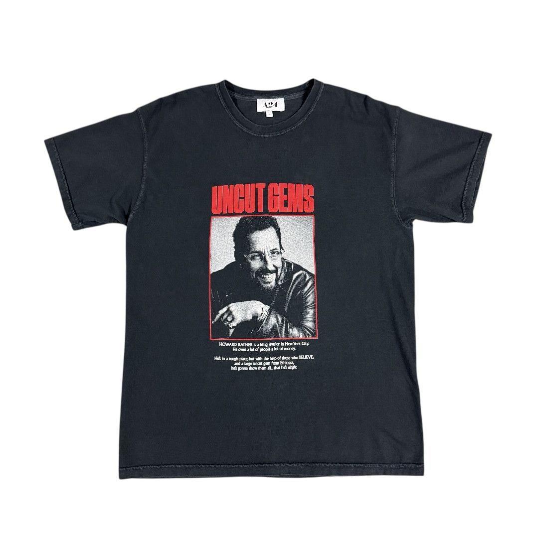 A24 Rare A24 Uncut Gems Adam Sandler Movie Shirt Size US L / EU 52-54 / 3 - 3 Thumbnail