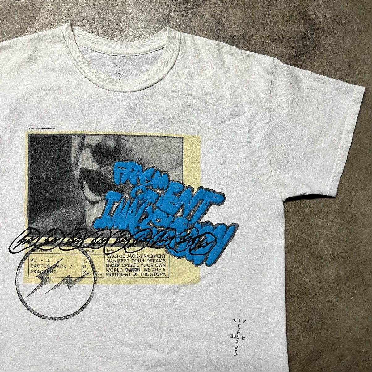Fragment Design × Travis Scott 2021 Travis Scott Cactus Jack x Fragment Design T-Shirt Size US M / EU 48-50 / 2 - 1 Thumbnail
