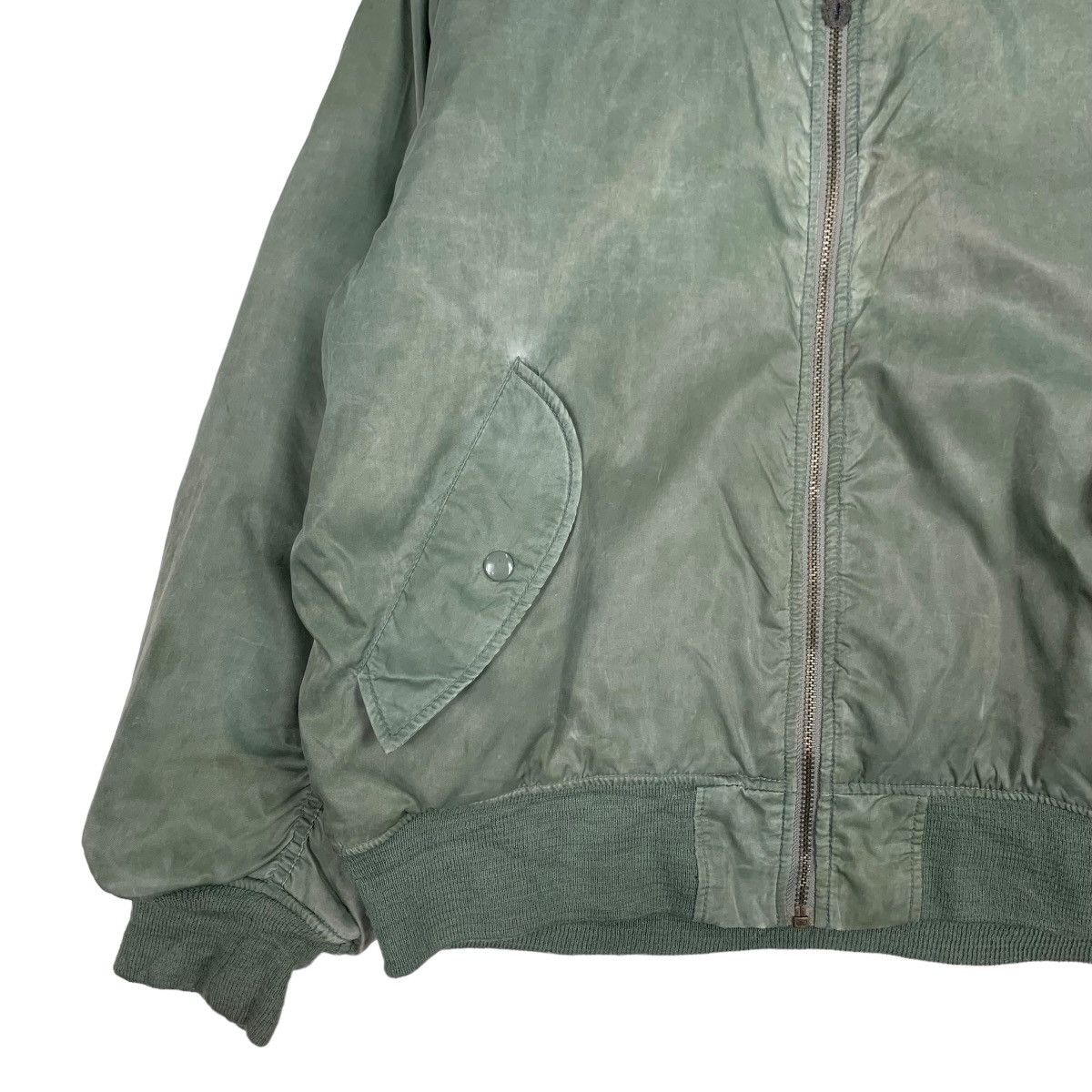 Japanese Brand ABURAYSIA Green Bomber Jacket #1024-C46 Size US L / EU 52-54 / 3 - 3 Thumbnail