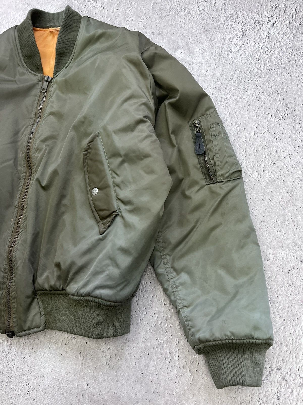 Vintage Vintage Flyer's Man Intermediate Ma-1 Bomber Jacket USA Size US XL / EU 56 / 4 - 4 Thumbnail