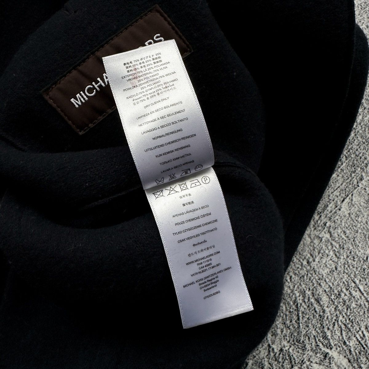 Michael Kors Men’s Michael Kors Wool Coat Button Jacket Dark Blue Size: S Size US S / EU 44-46 / 1 - 11 Thumbnail