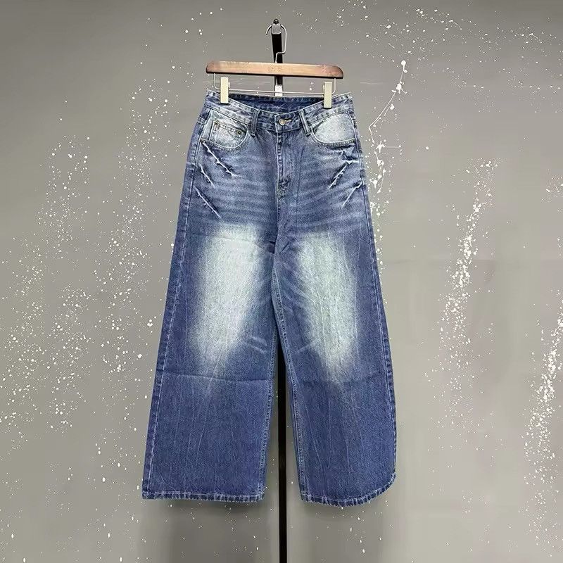 Japanese Brand × Jean Straight Loose Wide Leg Denim Pant Size US 30 / EU 46 - 5 Thumbnail