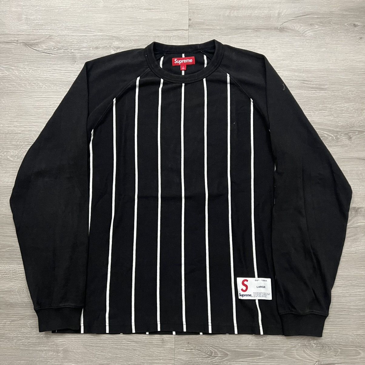 Supreme Supreme Striped Raglan Shirt Size US L / EU 52-54 / 3 - 2 Thumbnail