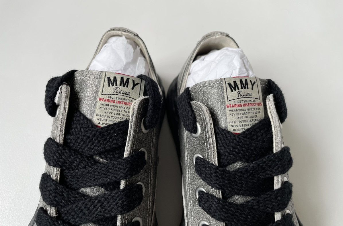 Maison MIHARA YASUHIRO Black Vintage Leather ‘Peterson’ Sneakers Size US 9 / EU 42 - 11 Thumbnail