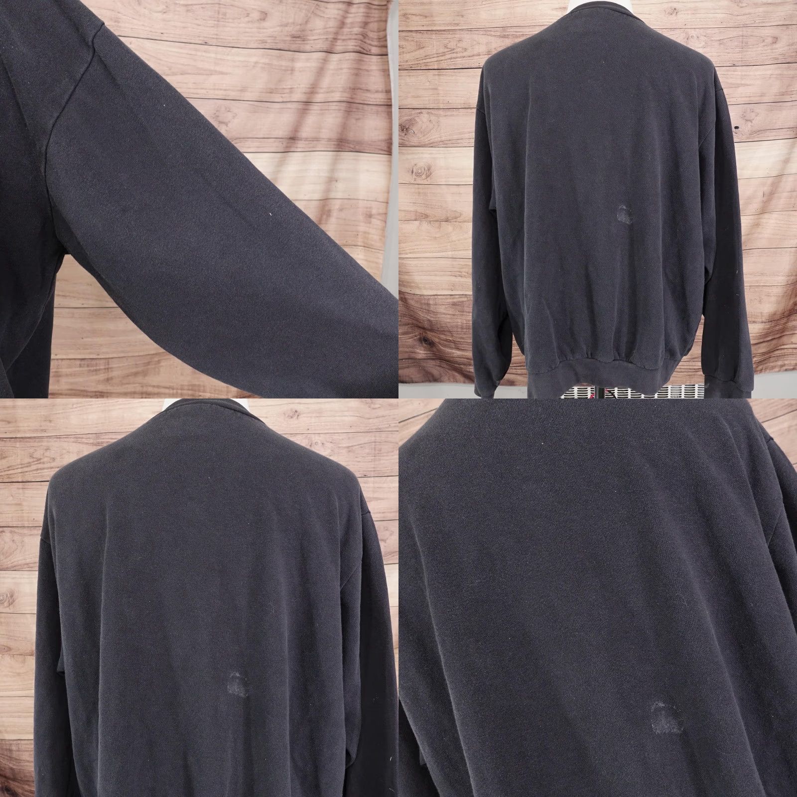 Nike VINTAGE Nike Sweatshirt Mens XL Black Center Swoosh Logo Pullover Crewneck Graphic Print 90s Mens XL Black Size US XL / EU 56 / 4 - 8 Thumbnail