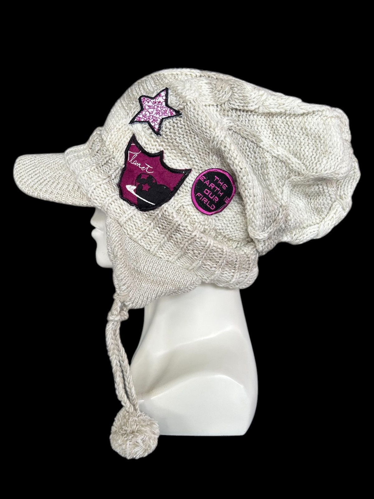 Japanese Brand × Kapital × Vintage Japanese Punk Bondage Style Knitted Big Hats ☠️☠️ Size ONE SIZE - 1 Thumbnail