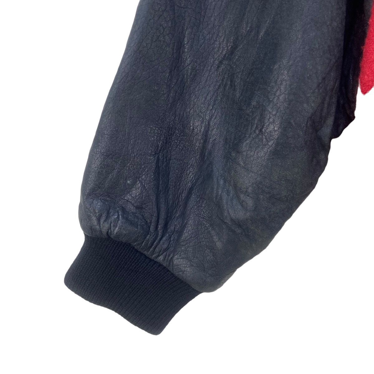 Kansai Yamamoto Vintage🔥80s Kansai Yamamoto Wool + Leather Bomber Varsity Size US S / EU 44-46 / 1 - 13 Thumbnail