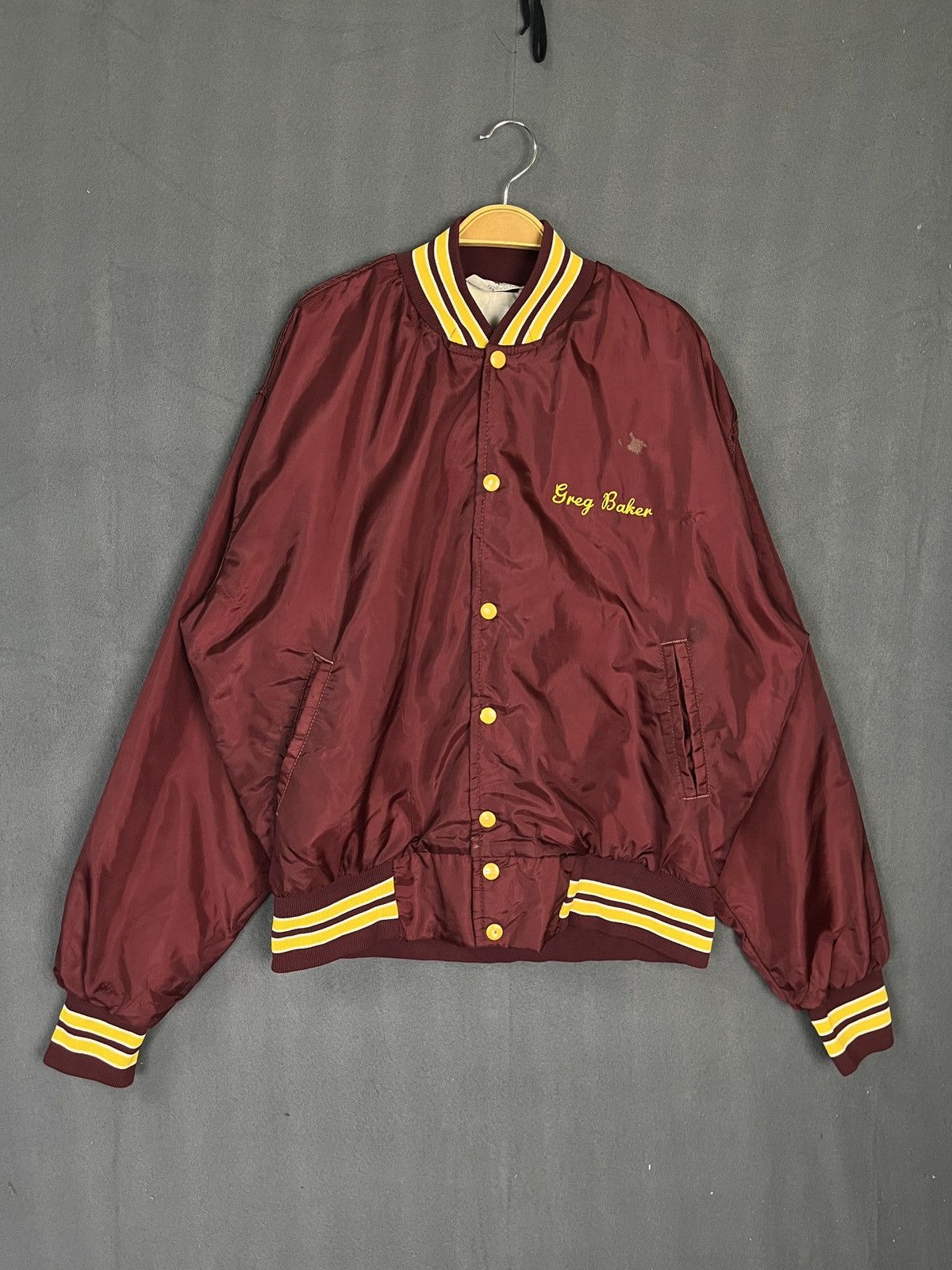 Vintage Vintage 80s West Wind Nylon Varsity Jacket Made in USA Size US L / EU 52-54 / 3 - 2 Thumbnail