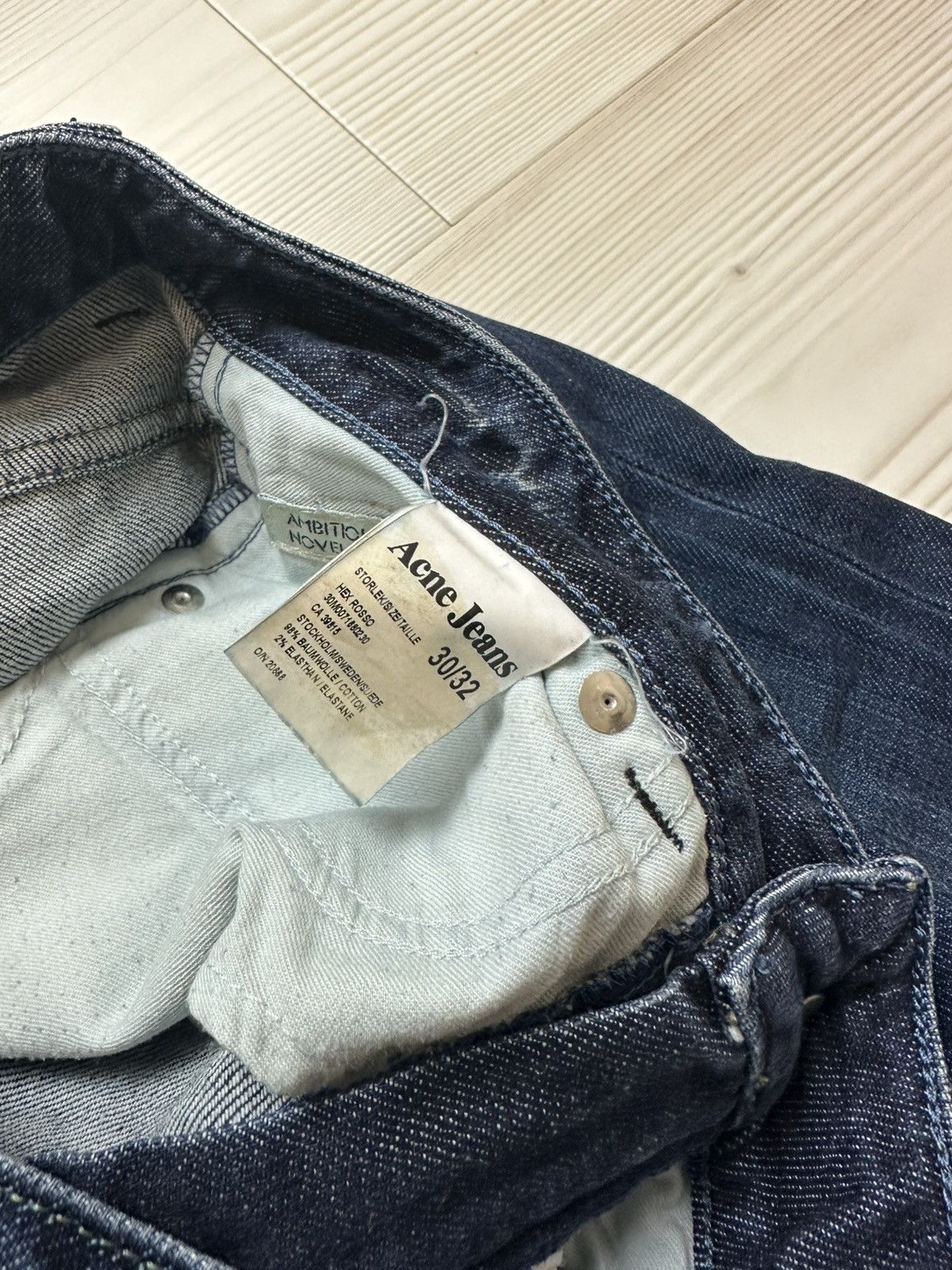 Acne Studios × Vintage Acne studios jeans 30/32 blue Size US 30 / EU 46 - 6 Thumbnail