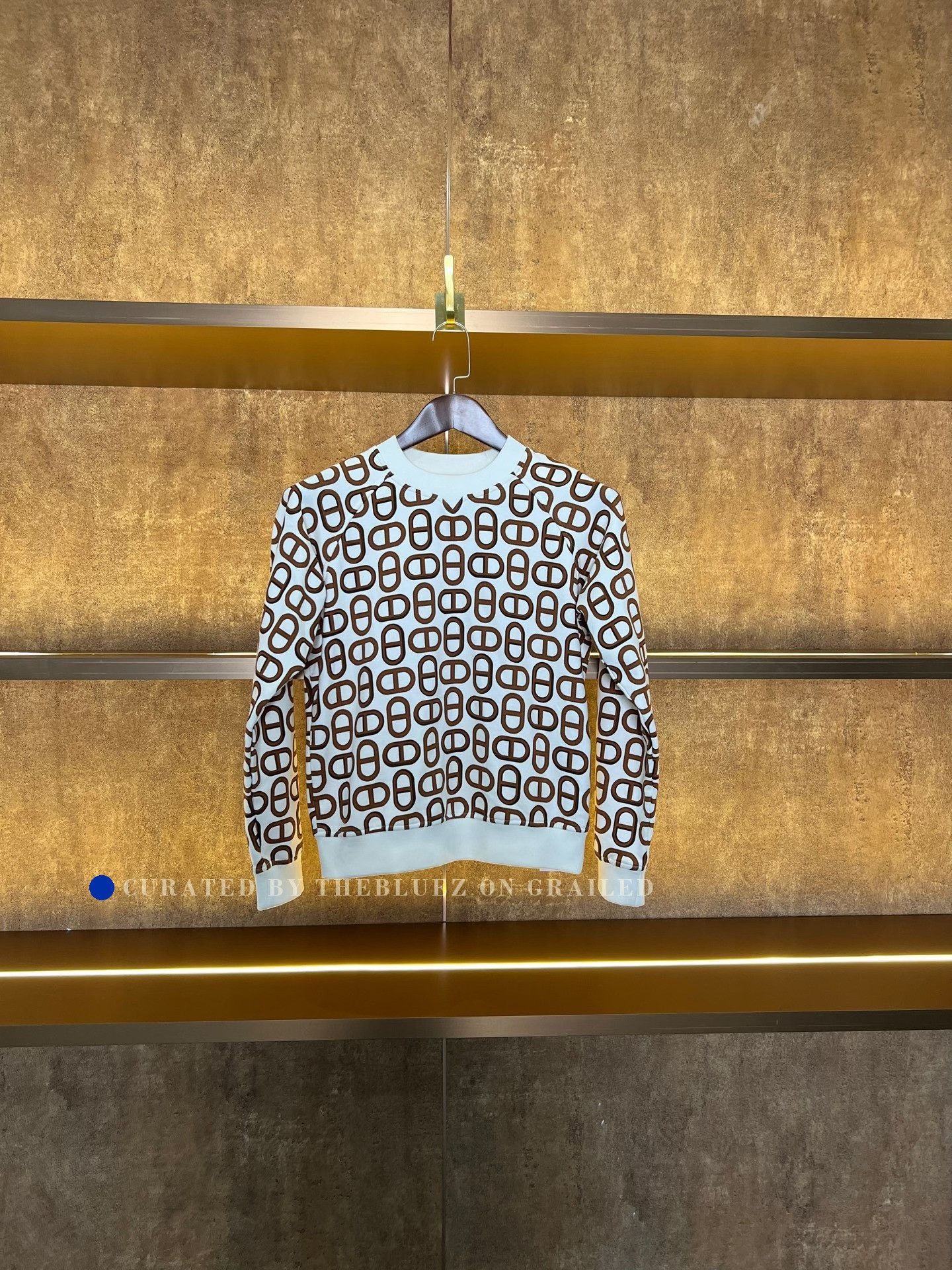 Hermes Hermes Pig Nose All-Over Print Sweatshirt Size XXS / US 00 / IT 34 - 1 Thumbnail