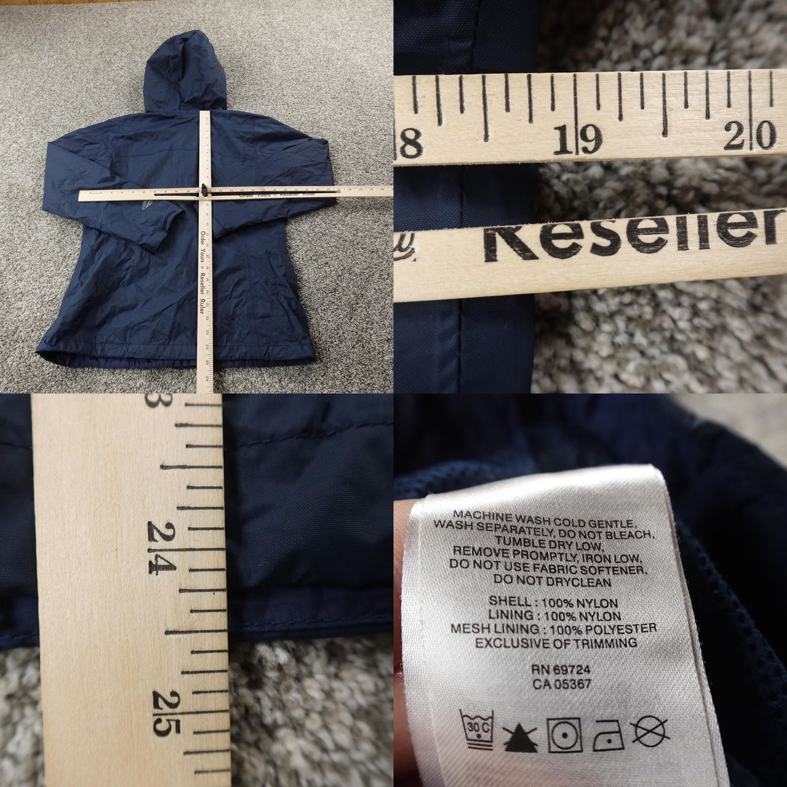 Vintage Columbia Jacket Mens S Blue Omni Tech Hooded Waterproof Rain Coat Windbreaker Size US S / EU 44-46 / 1 - 8 Thumbnail