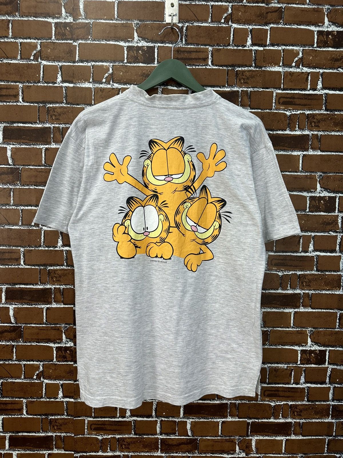 Vintage Vintage 90s Garfield Back Heat Tshirt A940 Size US M / EU 48-50 / 2 - 1 Thumbnail