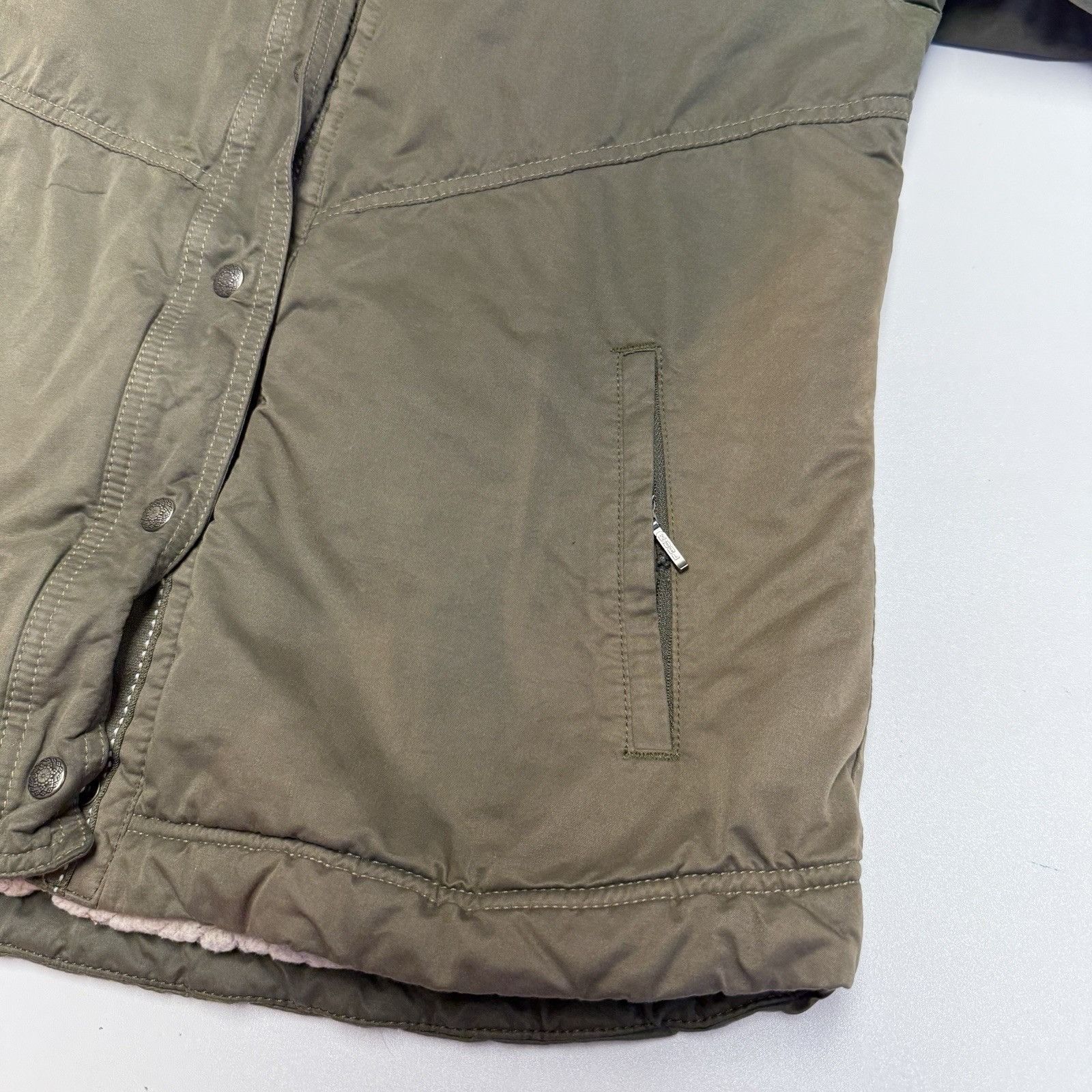 Kuhl Kuhl Womens Sherpa Lined Jacket Medium Olive Green Hood Size M / US 6-8 / IT 42-44 - 5 Thumbnail