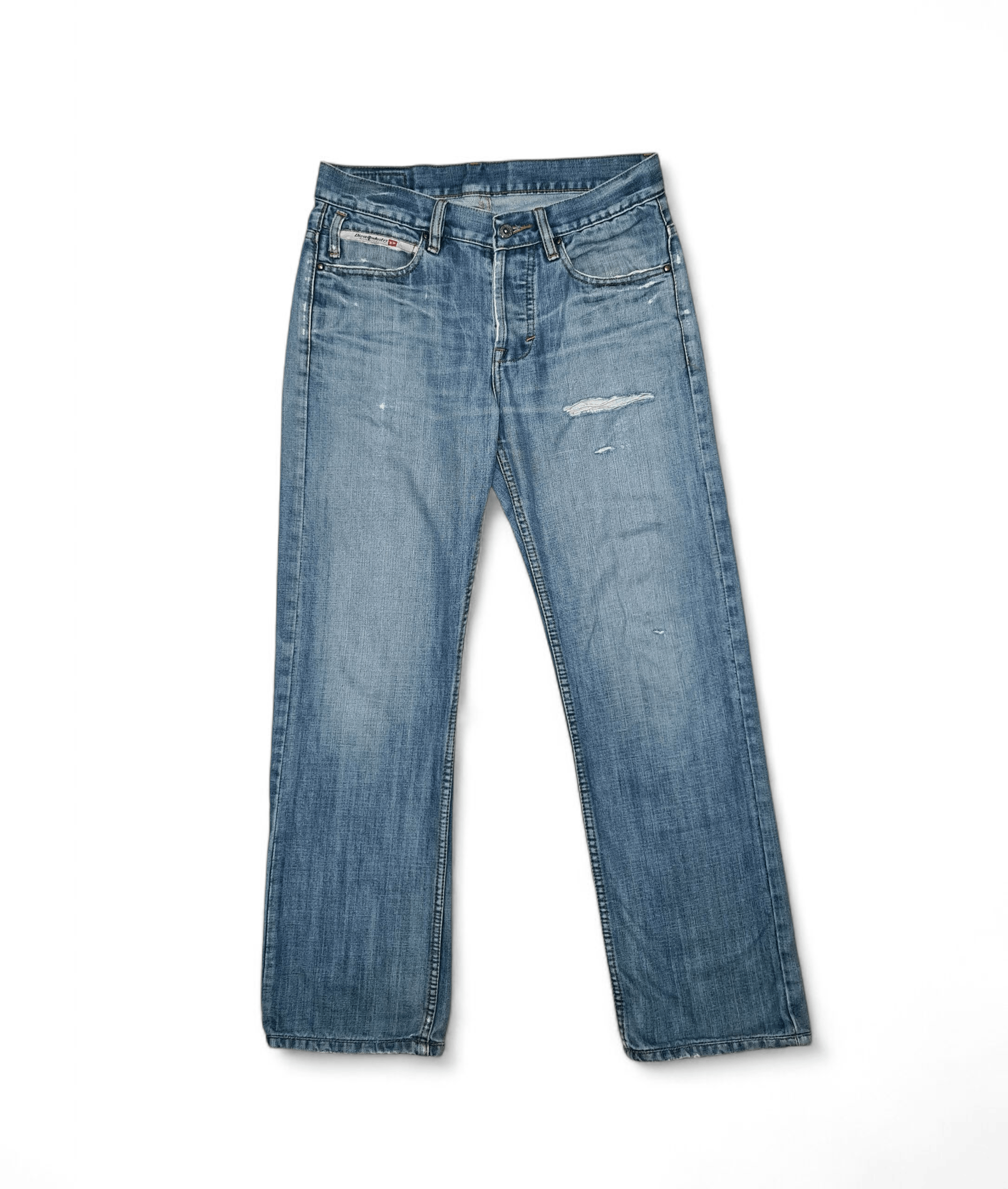 Diesel Vintage Diesel Blue Distressed Jeans Pants Size US 33 - 5 Thumbnail
