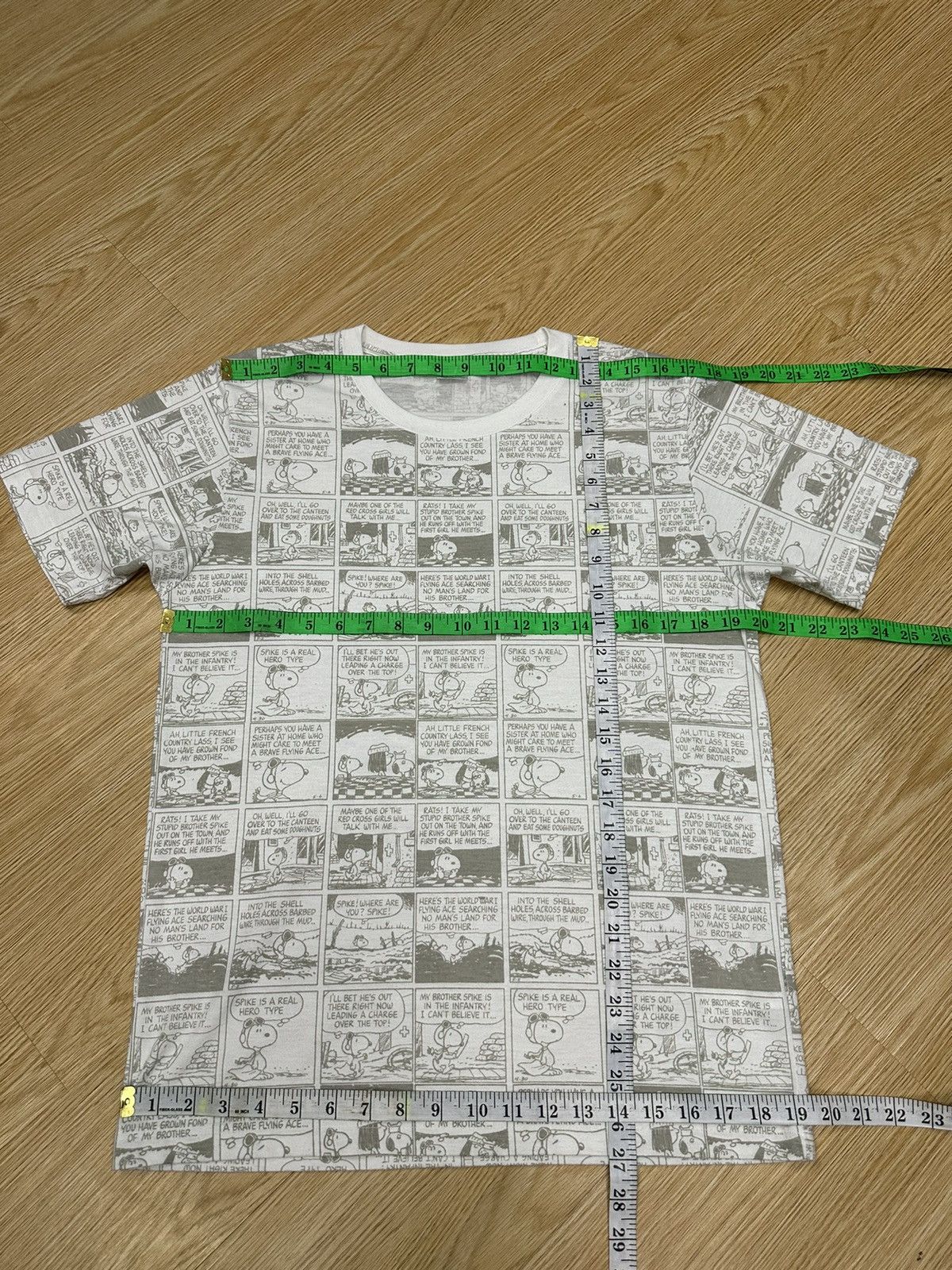 Peanuts × Vintage Peanuts Comics Full Print Tshirt A573 Size US M / EU 48-50 / 2 - 7 Thumbnail