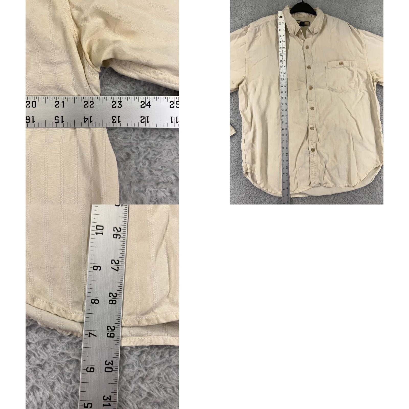 Tommy Bahama Tommy Bahama Mens Shirt Yellow 100% Silk Striped Hawaiian Camp Button Up Size US L / EU 52-54 / 3 - 9 Thumbnail