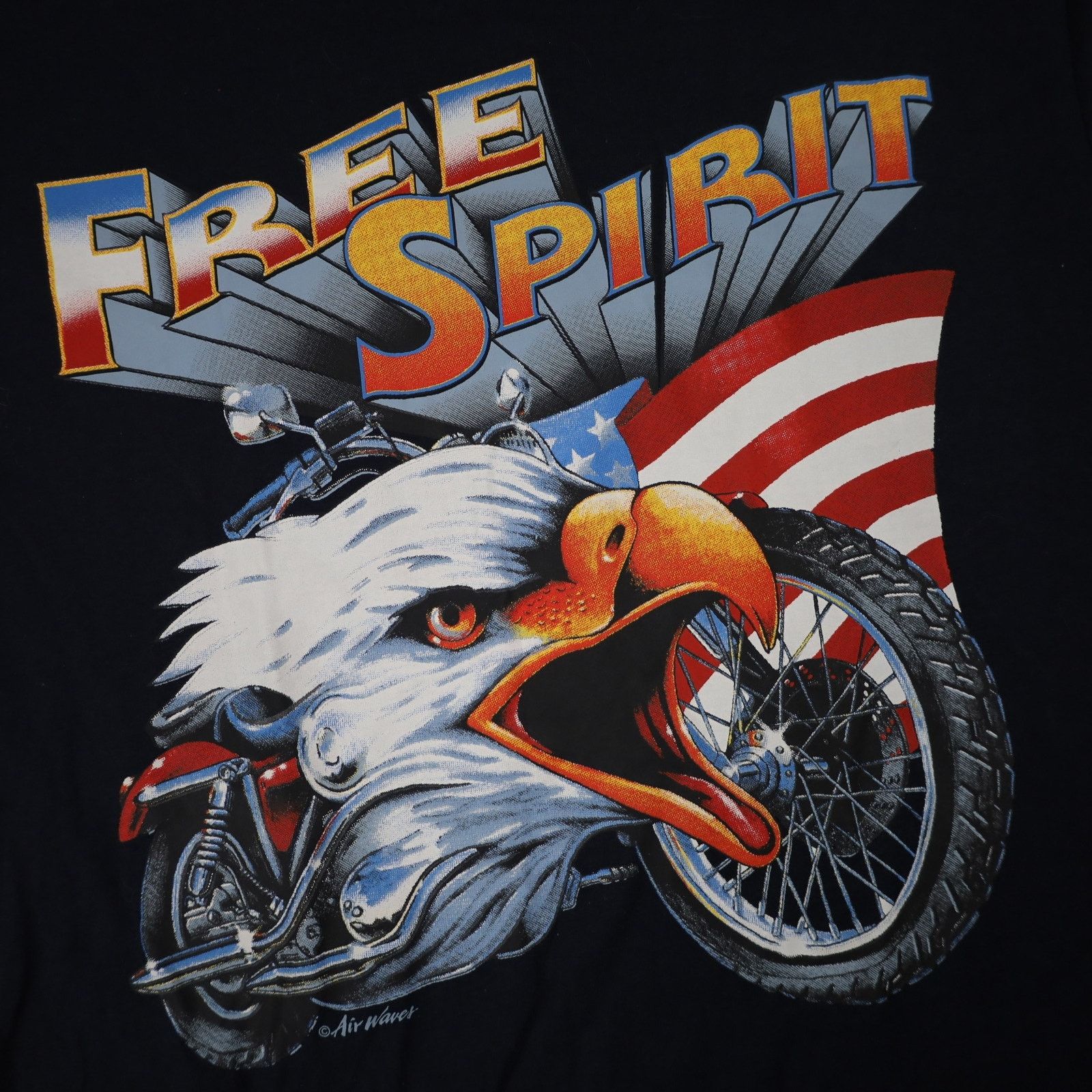 Vintage Vintage Free Spirit Motorcycled Eagle Graphic T Shirt Size US M / EU 48-50 / 2 - 4 Thumbnail