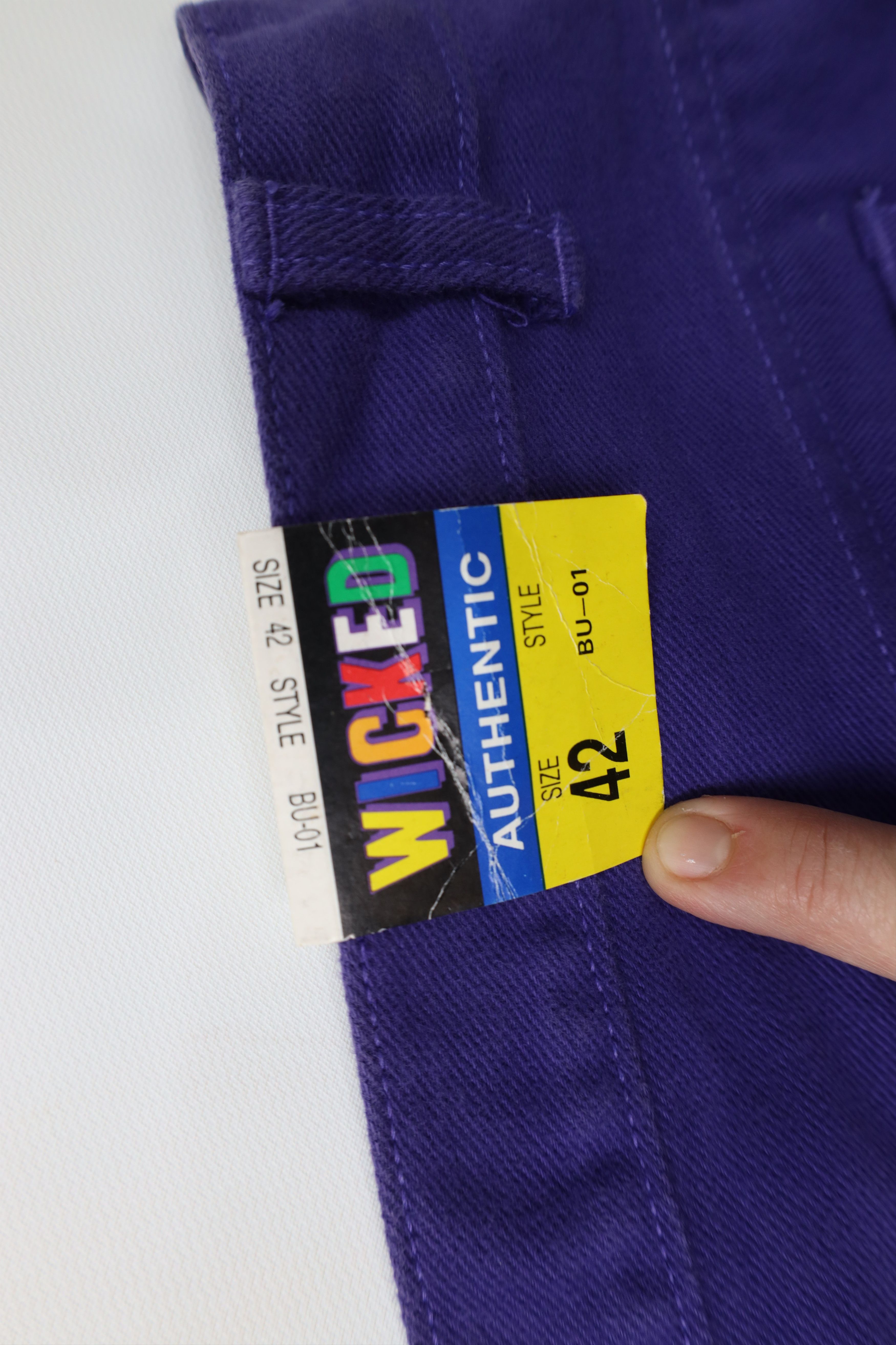Vintage Deadstock Vintage 90s Streetwear Fit Skateboard Jeans Purple Size US 42 / EU 58 - 14 Thumbnail