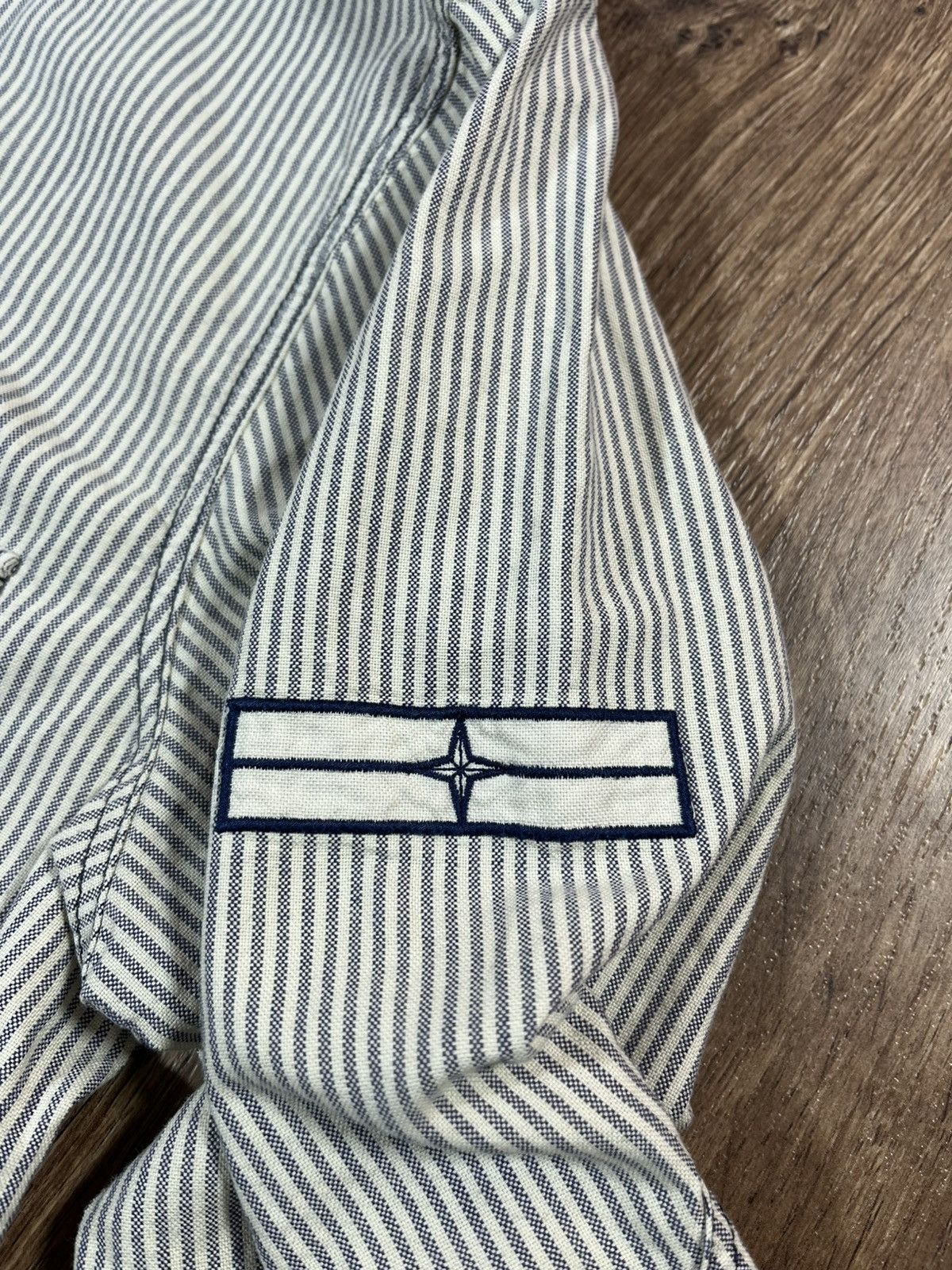 Stone Island Stone Island Denim Very Rare Shirt Denim Logo Size US L / EU 52-54 / 3 - 11 Thumbnail