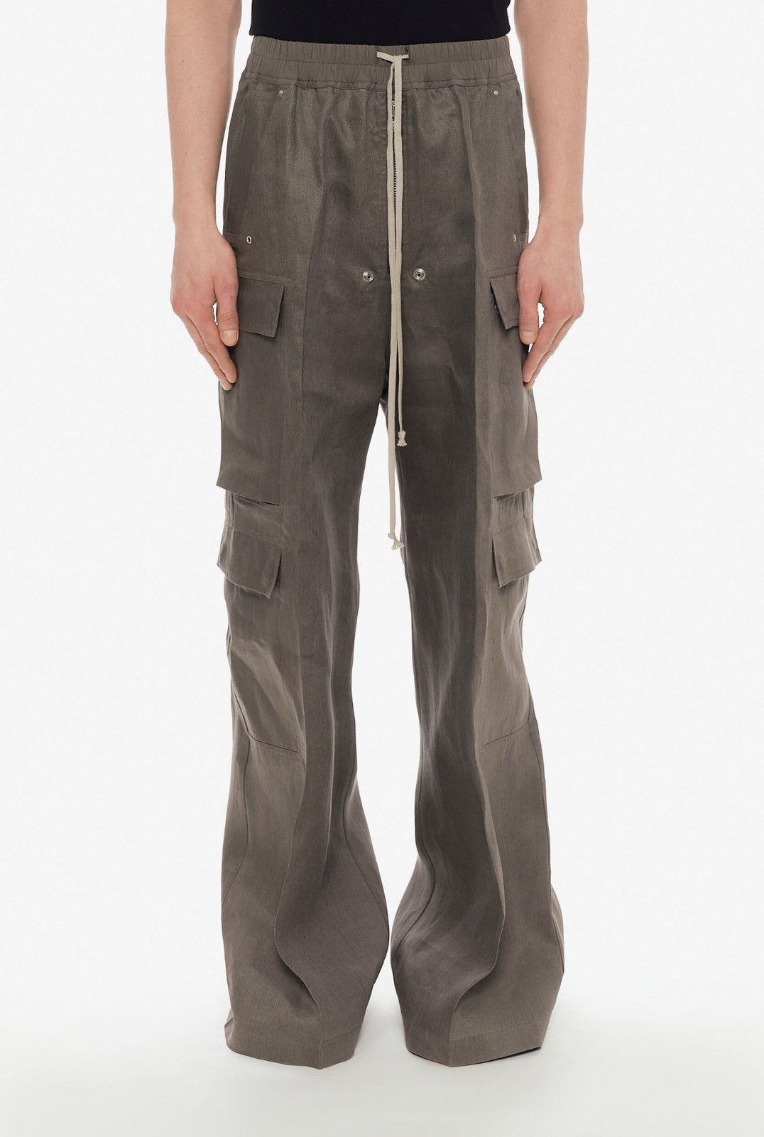 Rick Owens Last Size Rick Owens Wide Leg Cargo Belas Linen Pants Size US 38 / EU 54 - 1 Thumbnail