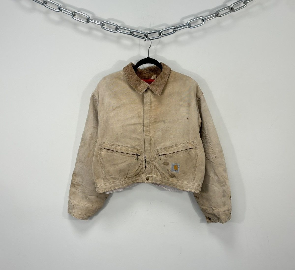 Carhartt Vintage Carhartt Y2K Workwear Faded Hype Boxy Cropped Jacket Size US L / EU 52-54 / 3 - 1 Thumbnail