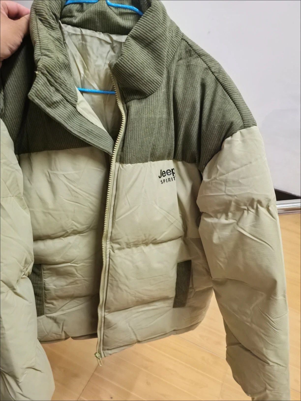 Other JEEP Corduroy Puffer Jacket Thick Winter Casual Couple Coat Size XL / US 12-14 / IT 48-50 - 1 Thumbnail