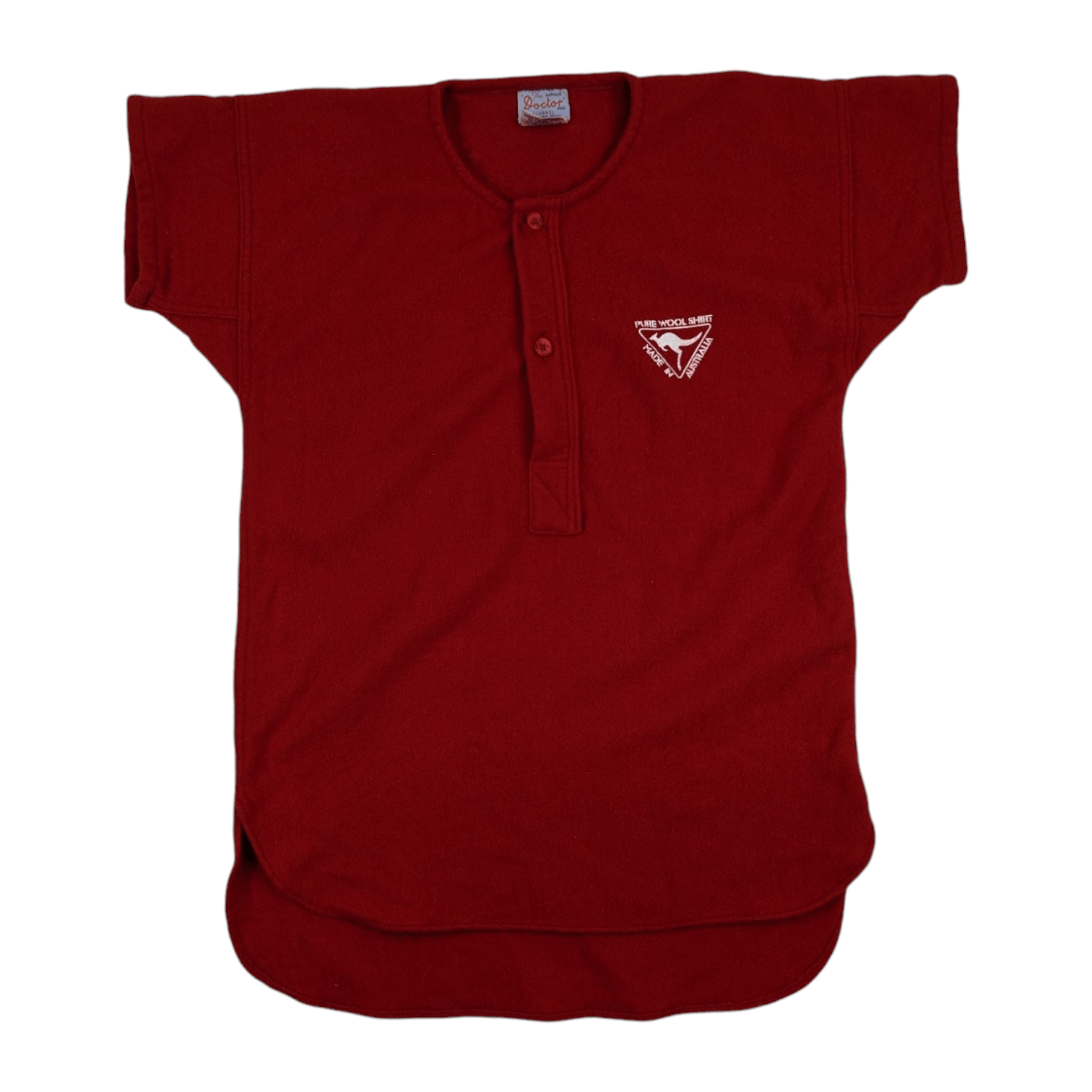 Man Made In Australia Vintage 90's THE DOCTOR Australia Wool Button Up Polo Shirt Size US S / EU 44-46 / 1 - 2 Thumbnail