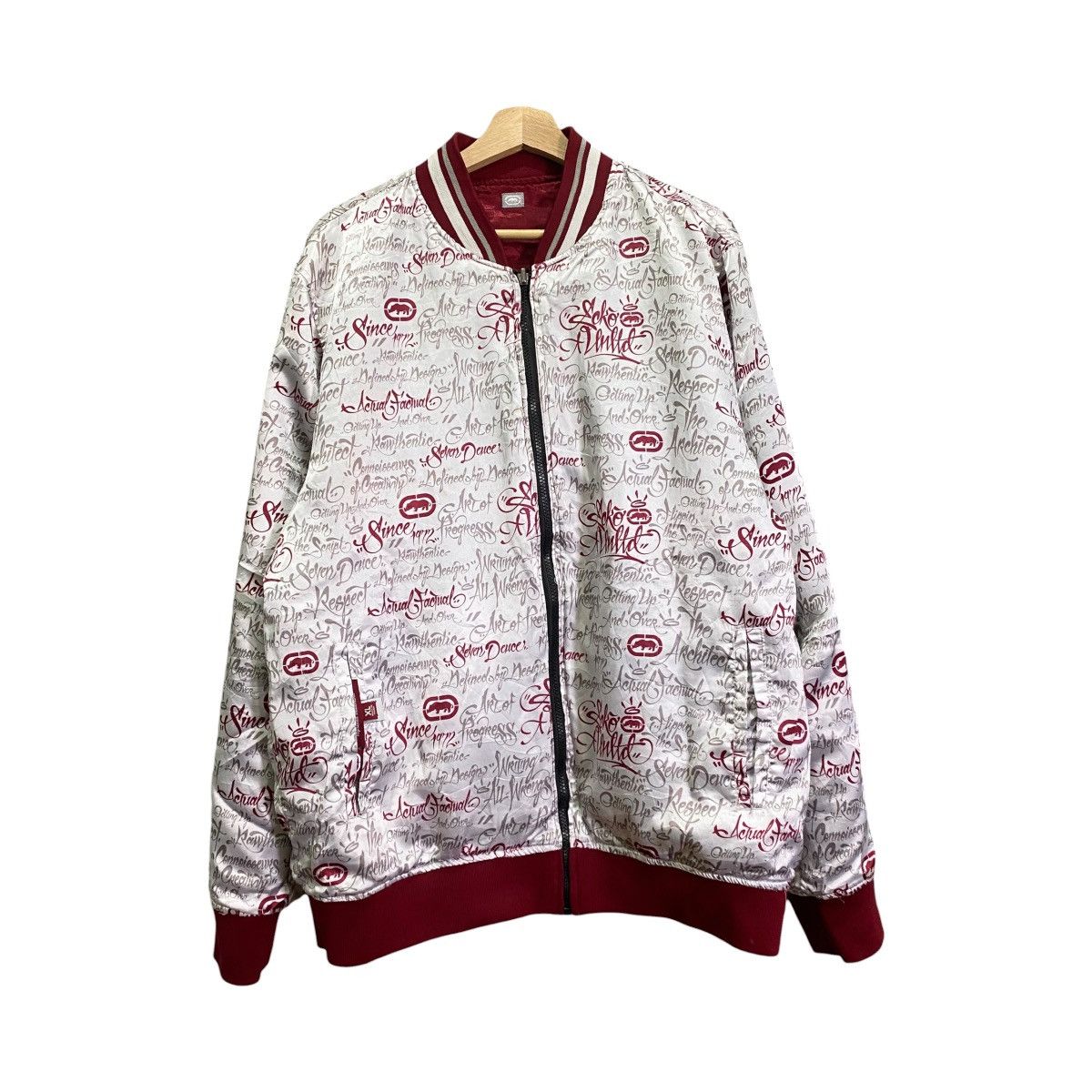 Ecko Unltd. VTG Ecko Unltd Y2K Satin Reversible Bomber Jacket Size XL Size US XL / EU 56 / 4 - 3 Thumbnail