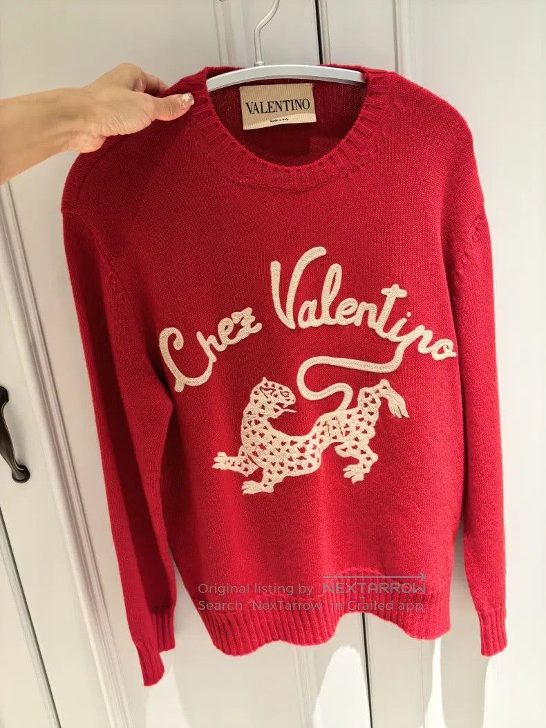 Valentino Valentino Red sweater Size S / US 4 / IT 40 - 1 Thumbnail