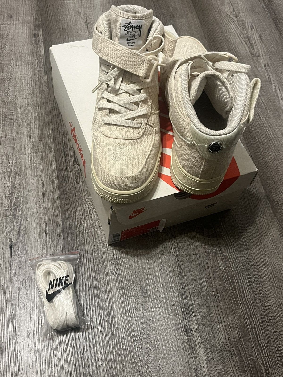 Stussy Stussy Air Force 1 Mid “Fossil” Size US 9 / EU 42 - 3 Thumbnail