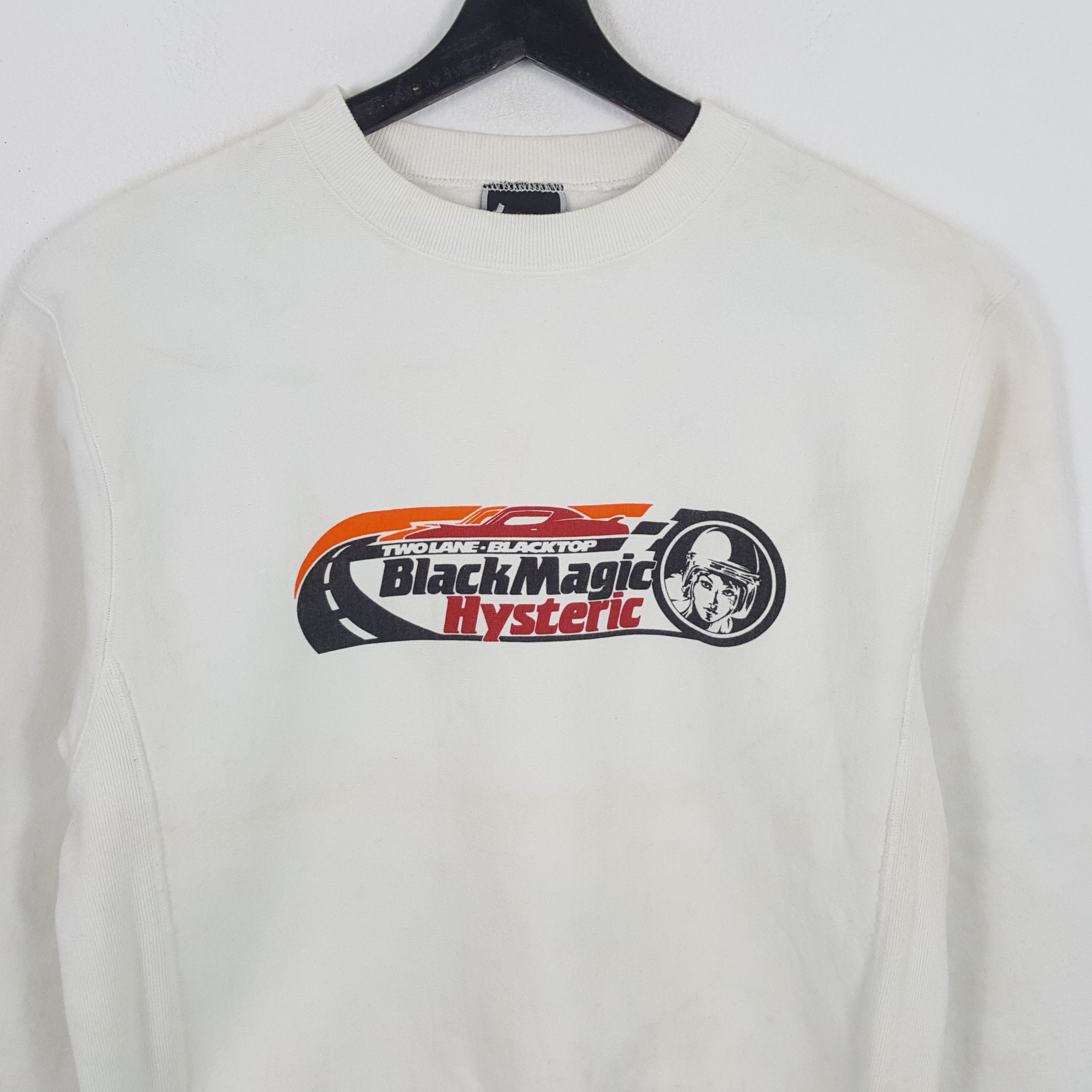 Hysteric Glamour HYSTERIC GLAMOUR Black Magic Racing Style Sweatshirt Size US M / EU 48-50 / 2 - 2 Thumbnail