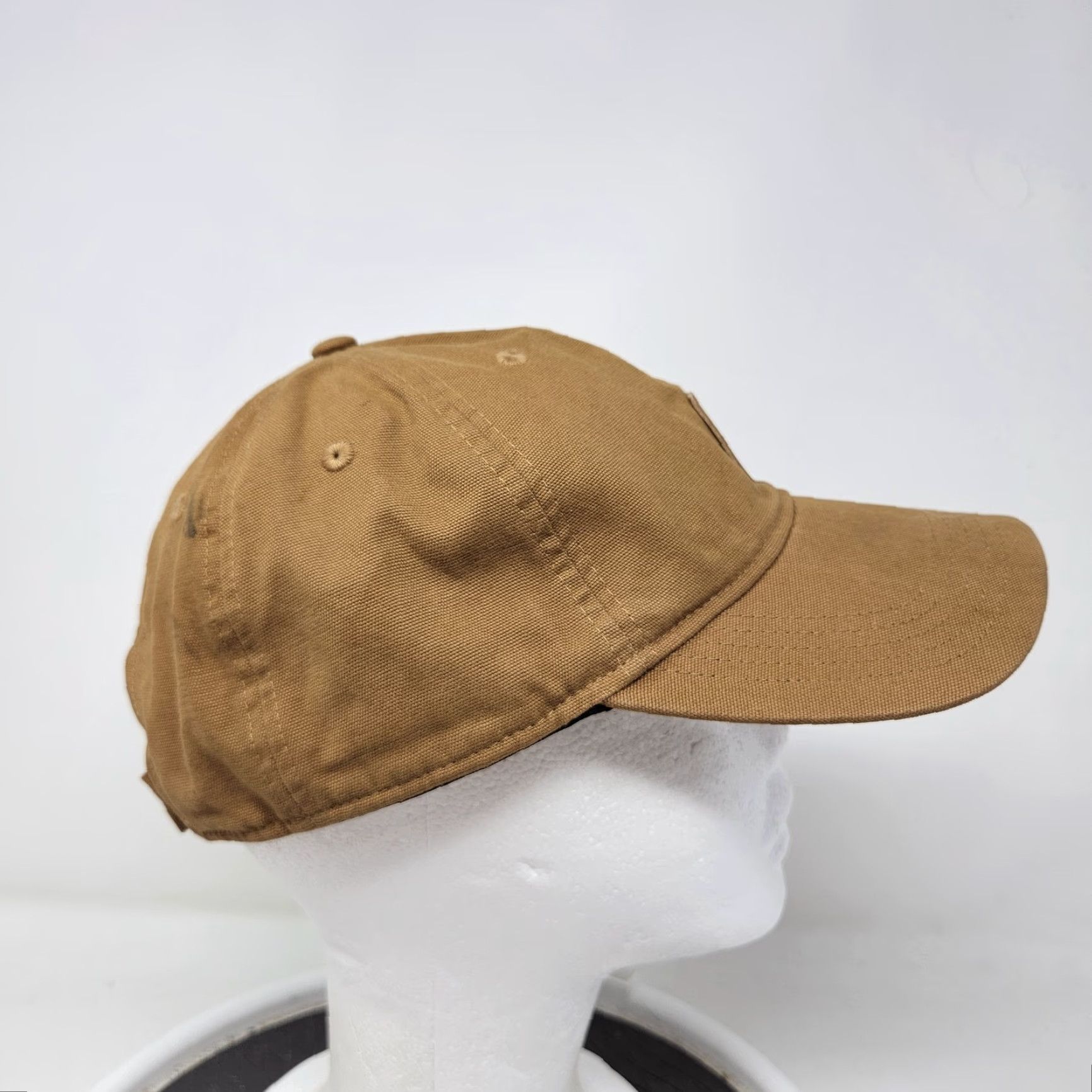 Carhartt Carhartt Hat Cap Strap Back Canvas Patch Workwear Distressed Men's Workwear Used Hat Size ONE SIZE - 3 Thumbnail