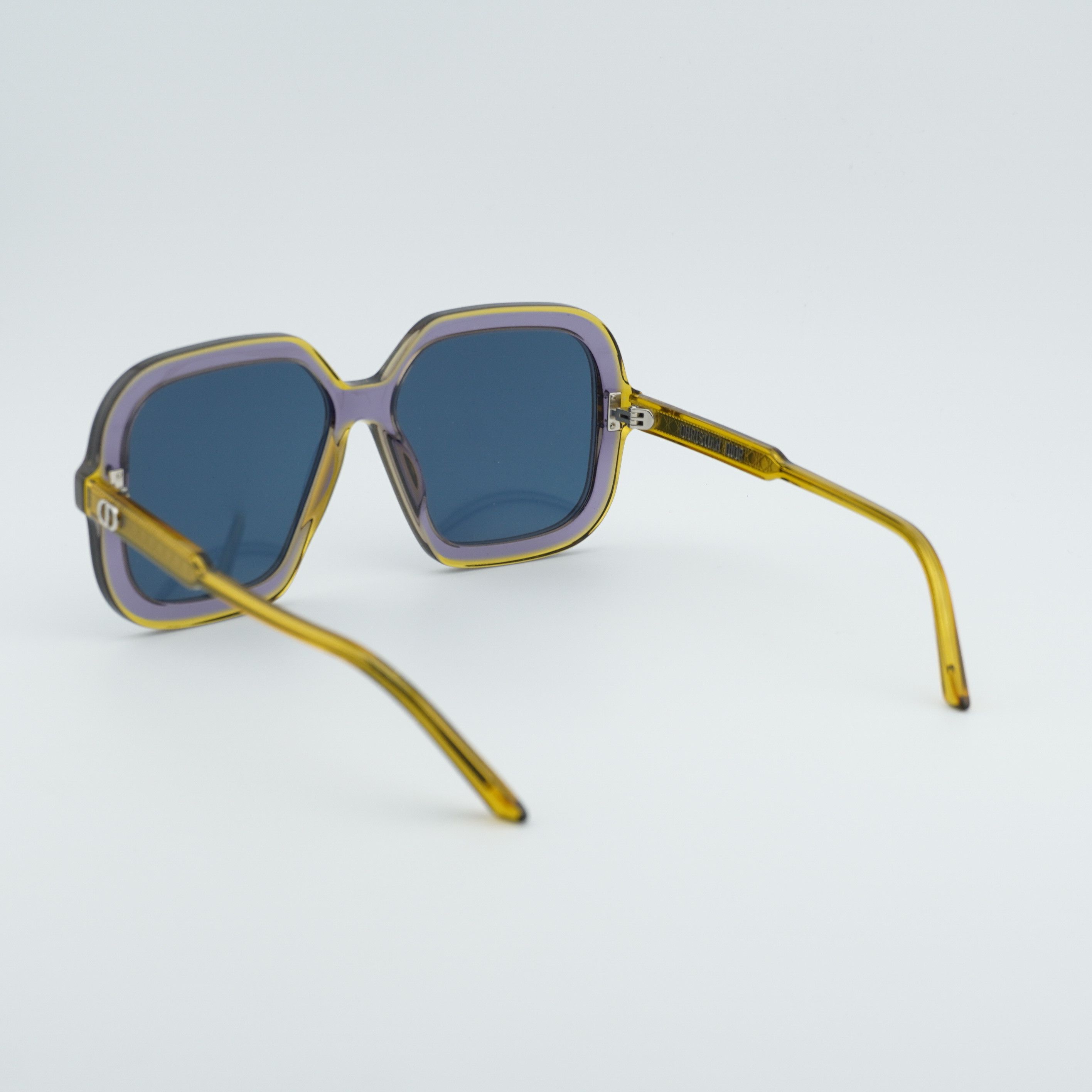 Dior Dior DIORHIGHLIGHT S1I 60B0 Sunglasses Yellow Square Frame Size ONE SIZE - 4 Thumbnail