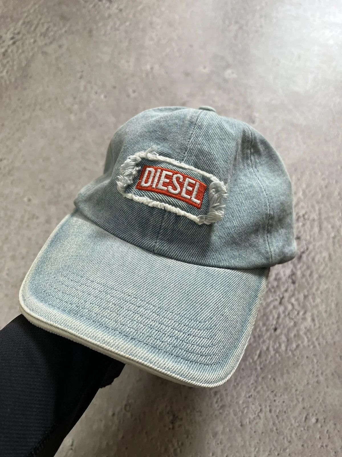 Diesel Vintage rare diesel big logo denim distressed hat cap Size ONE SIZE - 4 Thumbnail