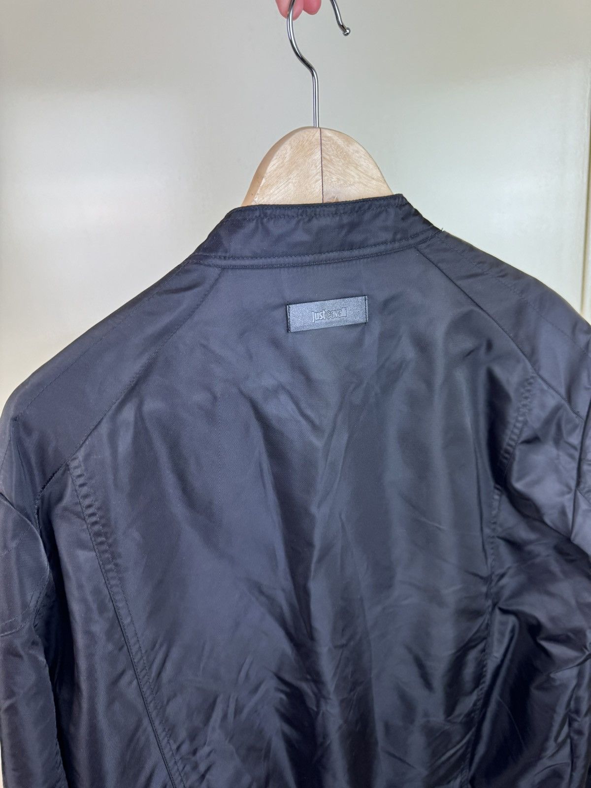 Just Cavalli Just Roberto Cavalli nylon black bomber jacket car coat M Size US M / EU 48-50 / 2 - 11 Thumbnail